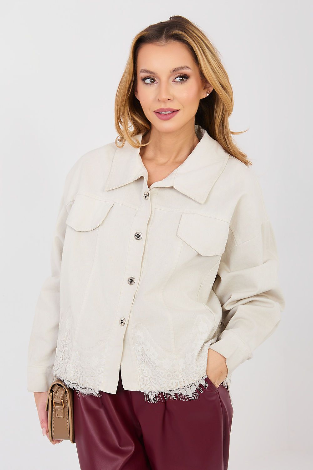  Jachetă din denim model 223947 Rue Paris 