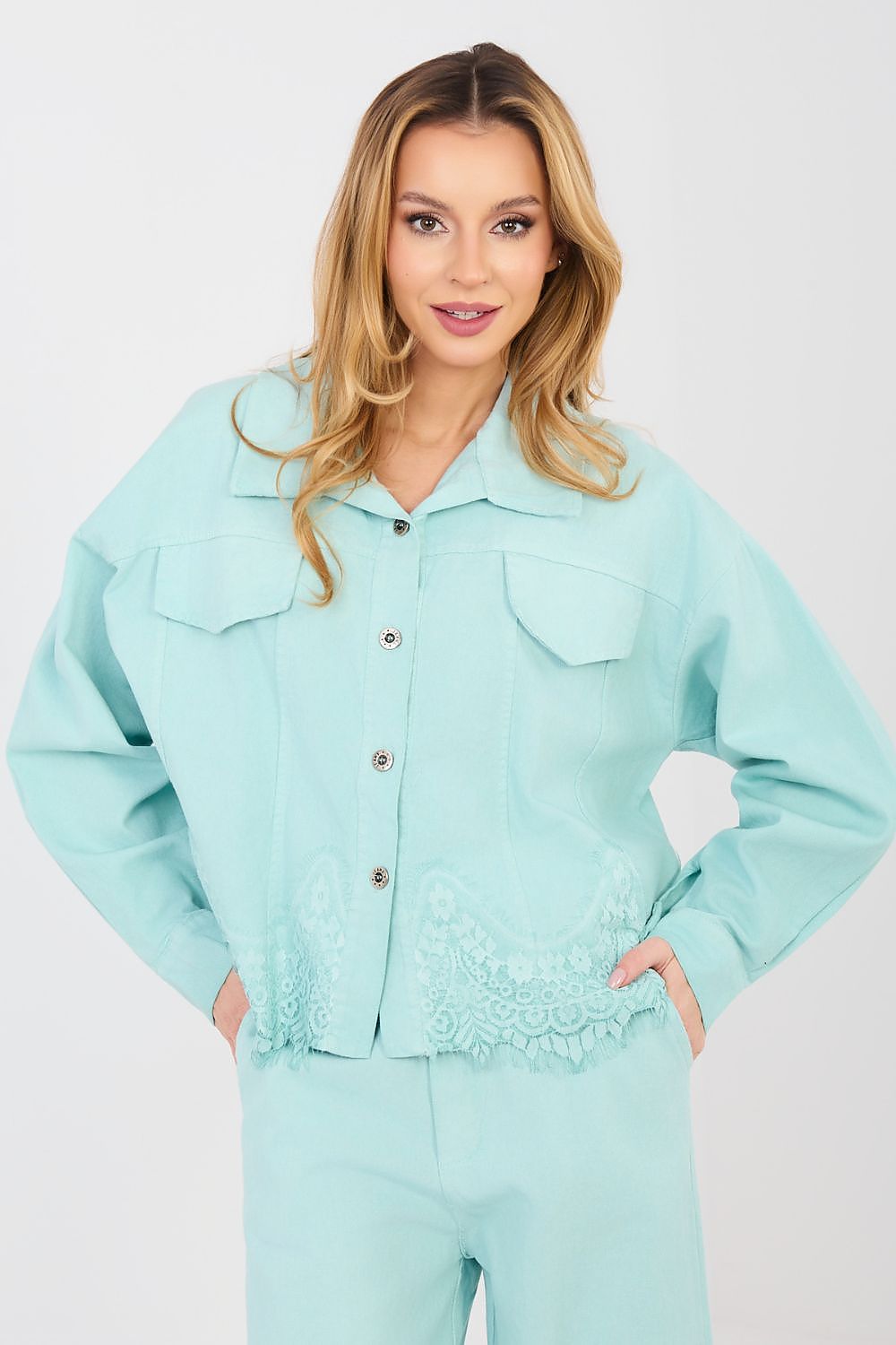  Jachetă din denim model 223945 Rue Paris 