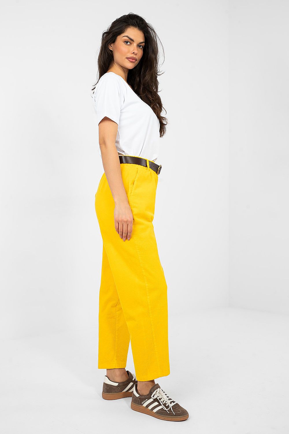  Pantaloni din catifea model 224052 Italy Moda 