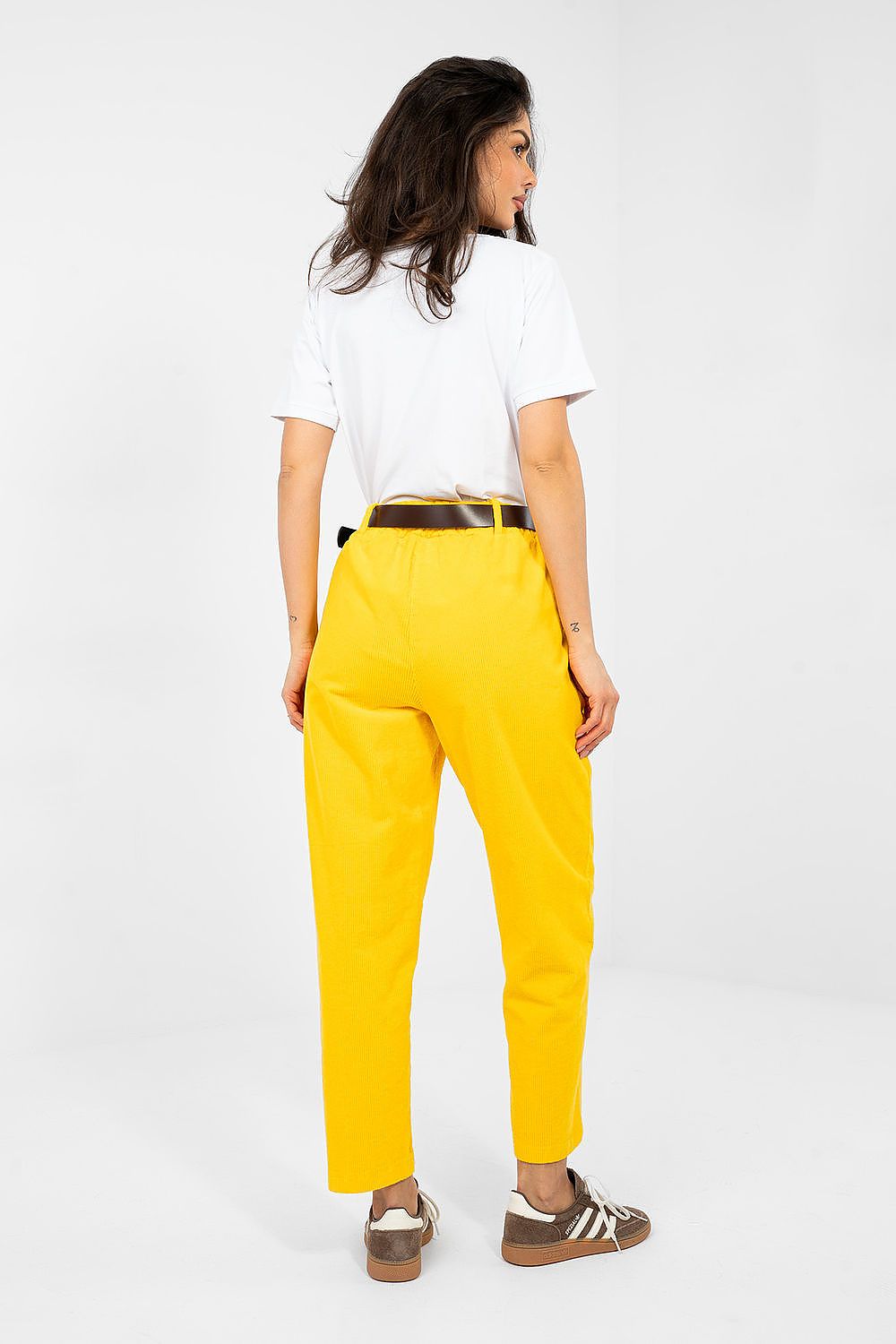  Pantaloni din catifea model 224052 Italy Moda 