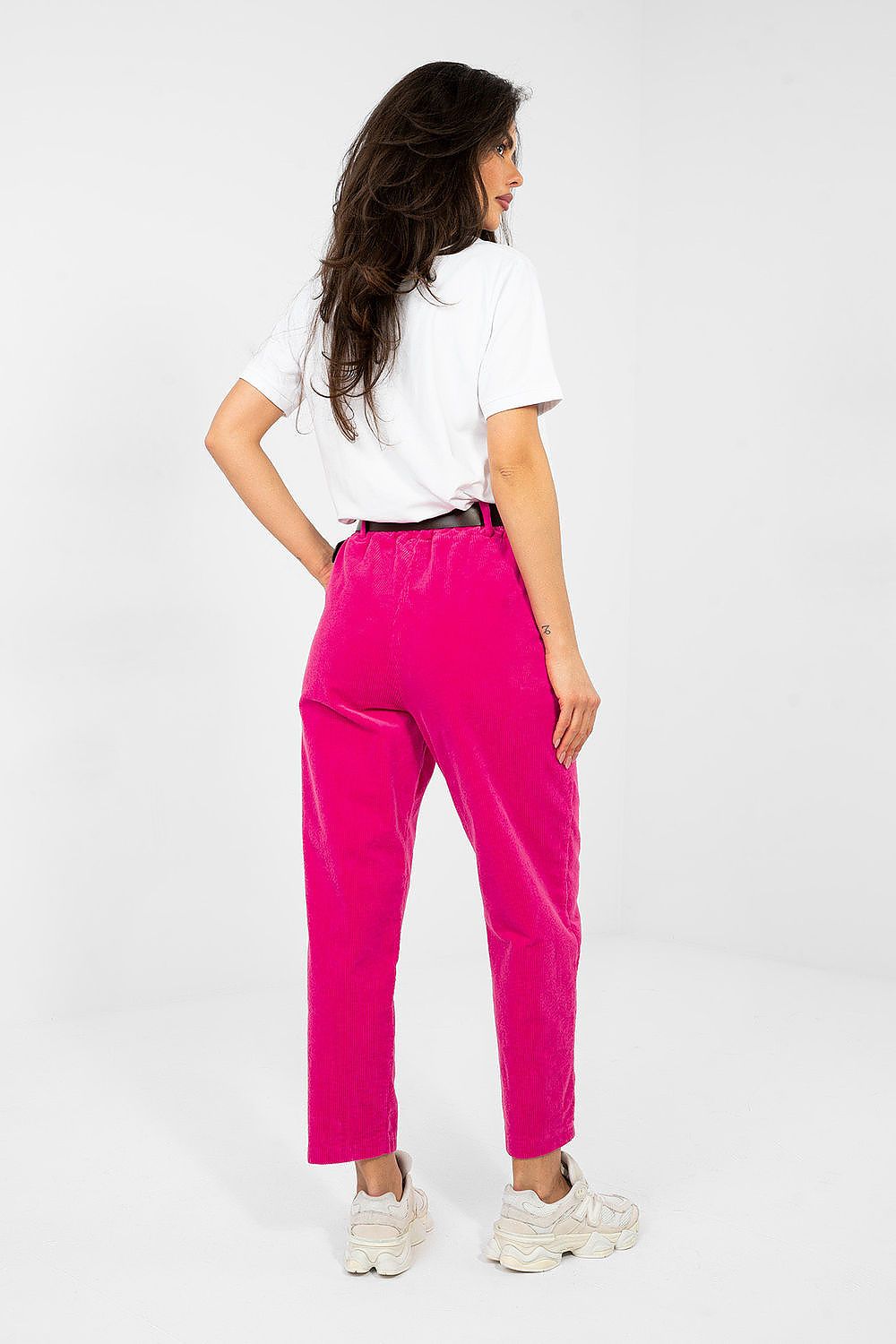  Pantaloni din catifea model 224059 Italy Moda 