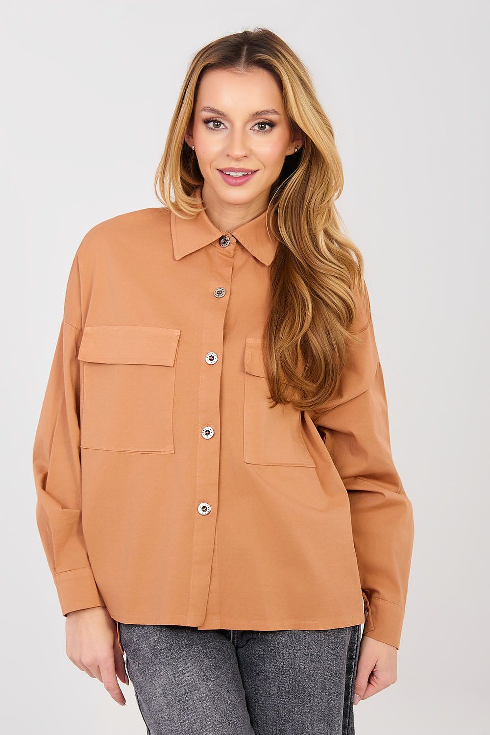  Cămaşă cu mânecă lungă model 224201 Italy Moda 