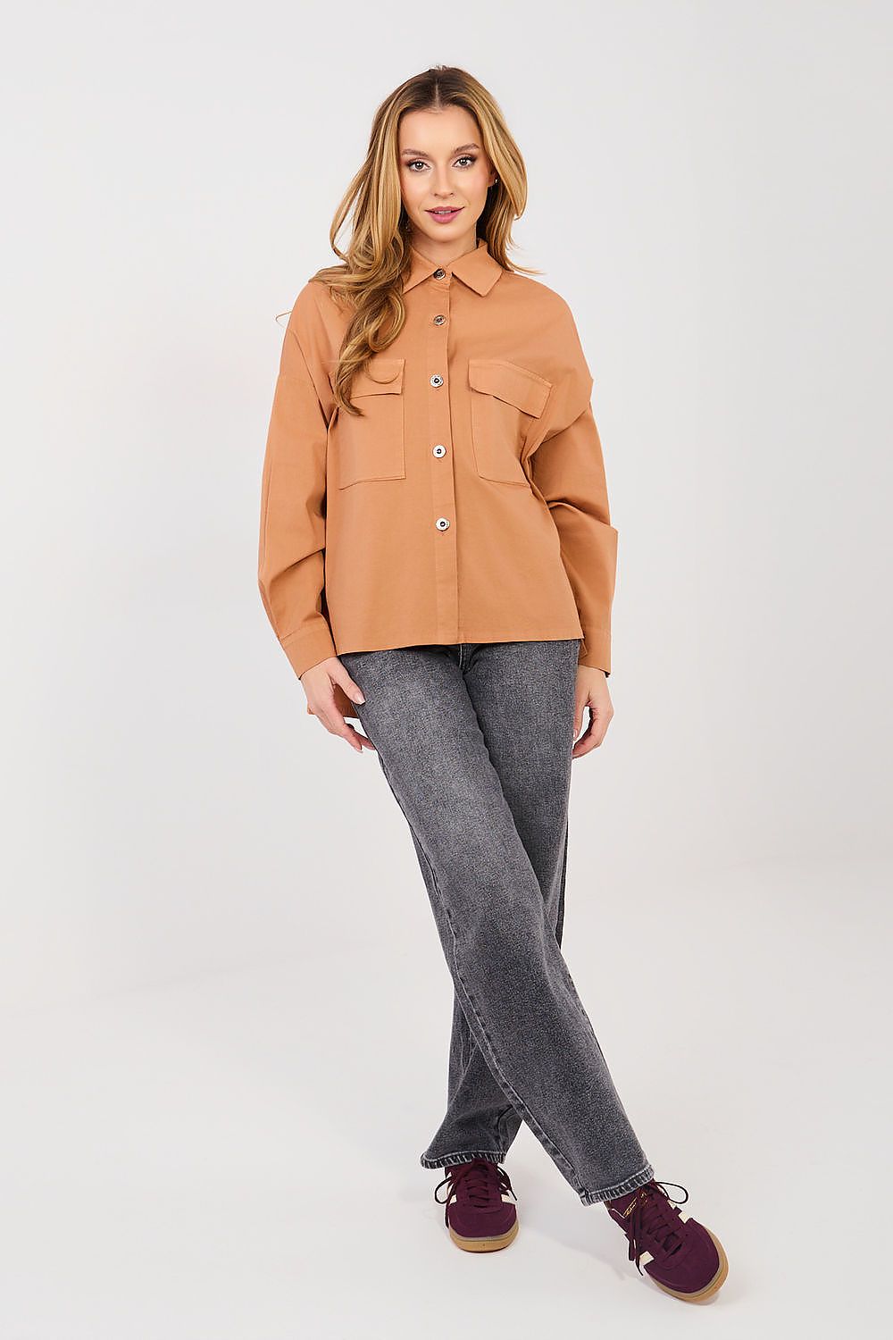  Cămaşă cu mânecă lungă model 224201 Italy Moda 