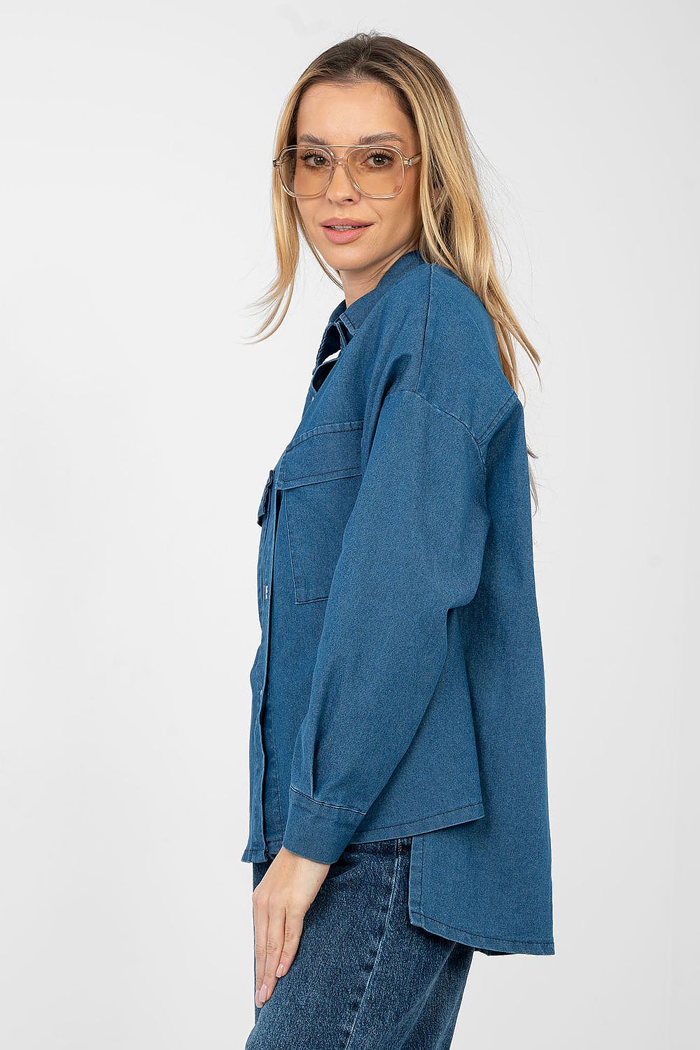  Cămaşă cu mânecă lungă model 224204 Italy Moda 