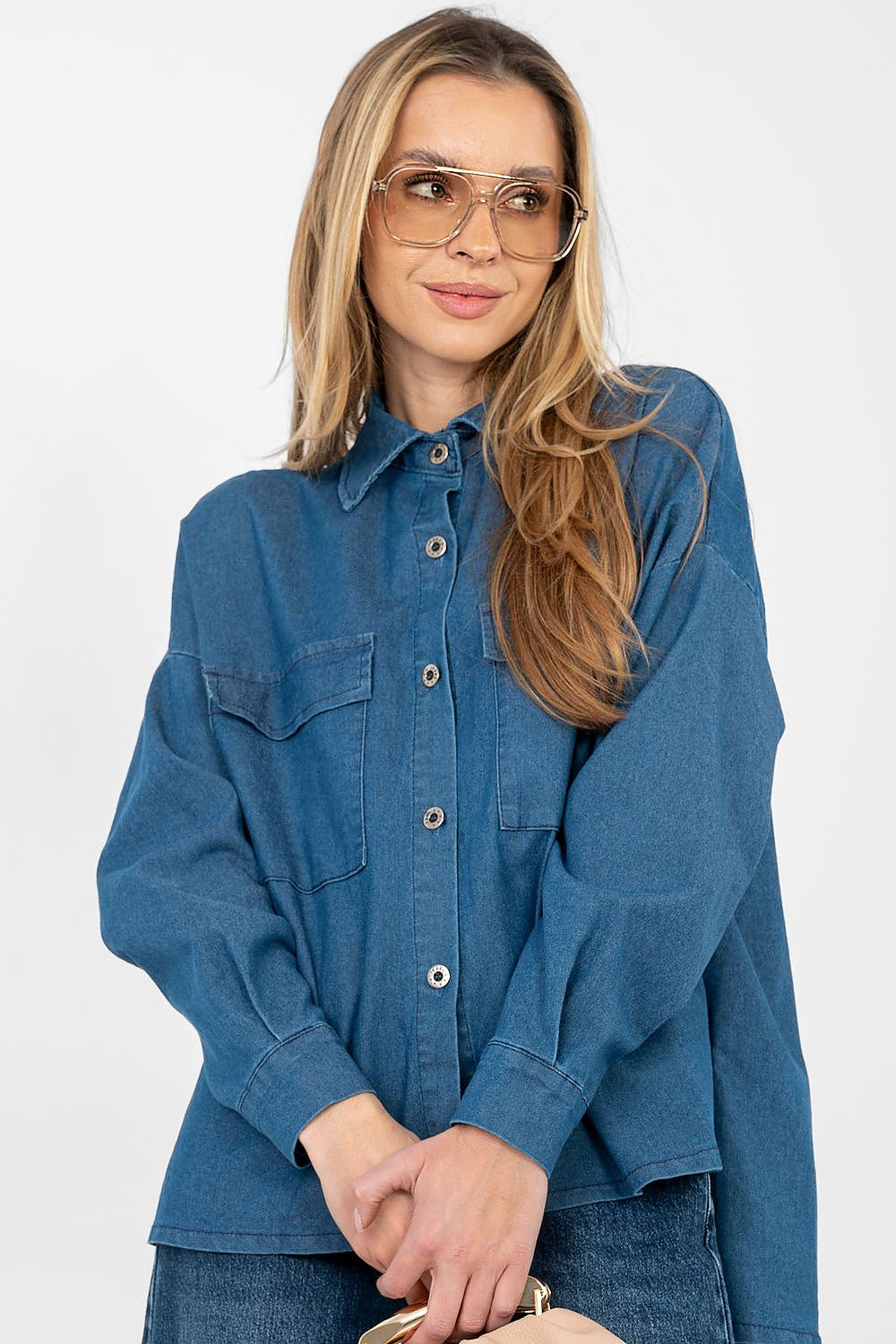  Cămaşă cu mânecă lungă model 224204 Italy Moda 