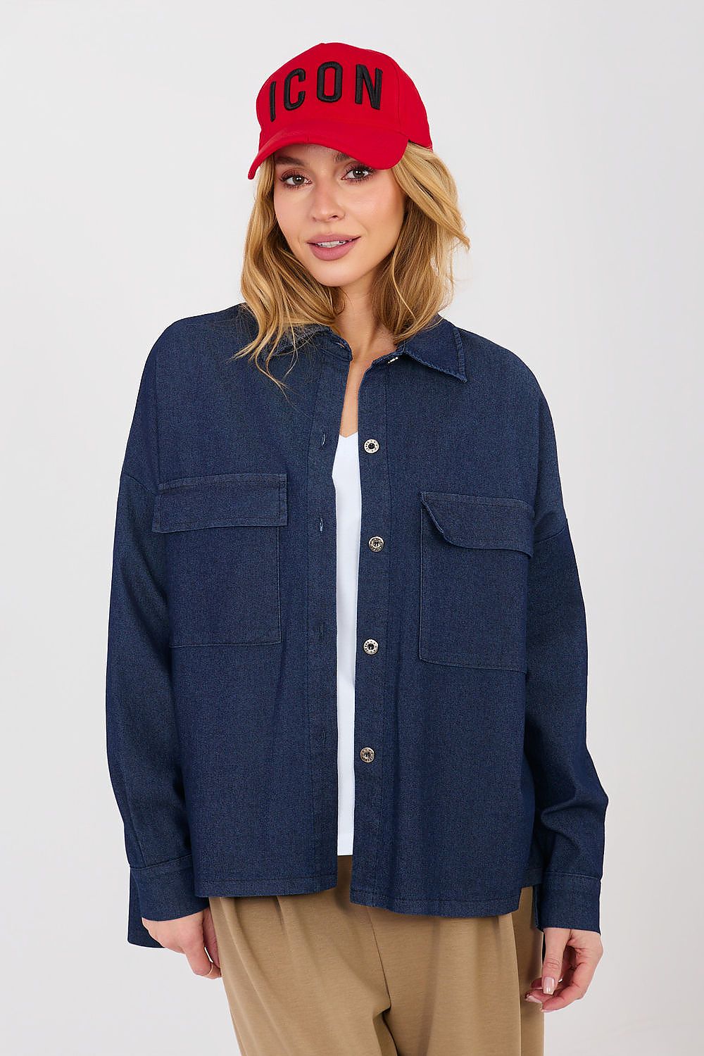  Cămaşă cu mânecă lungă model 224205 Italy Moda 