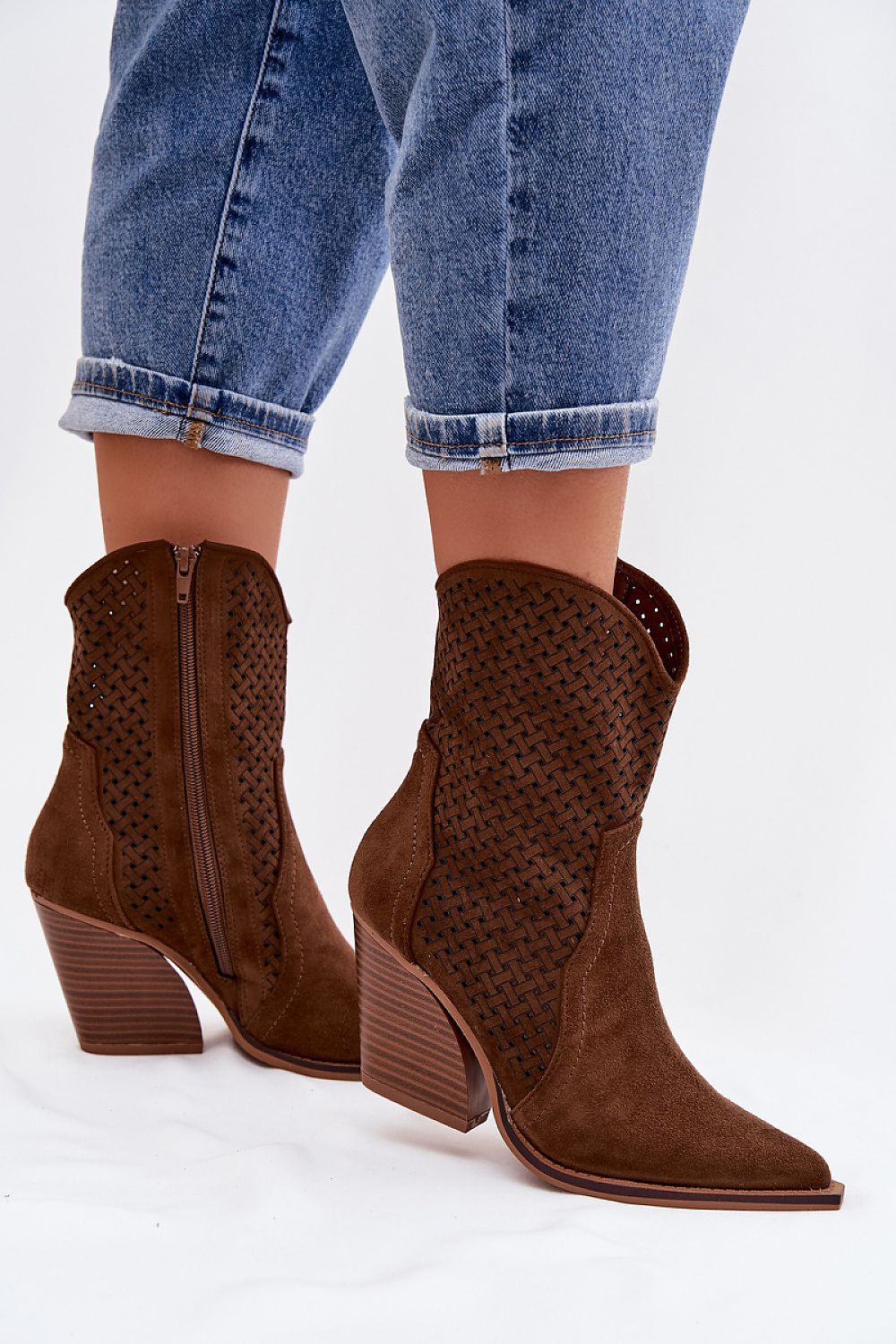  Botine cu toc model 224238 Step in style 