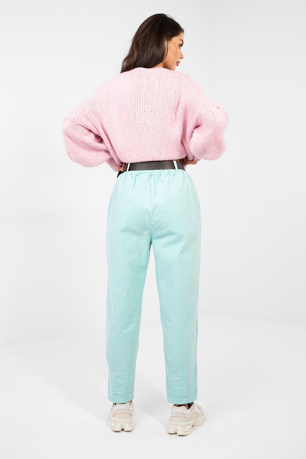  Pantaloni din catifea model 224385 Italy Moda 