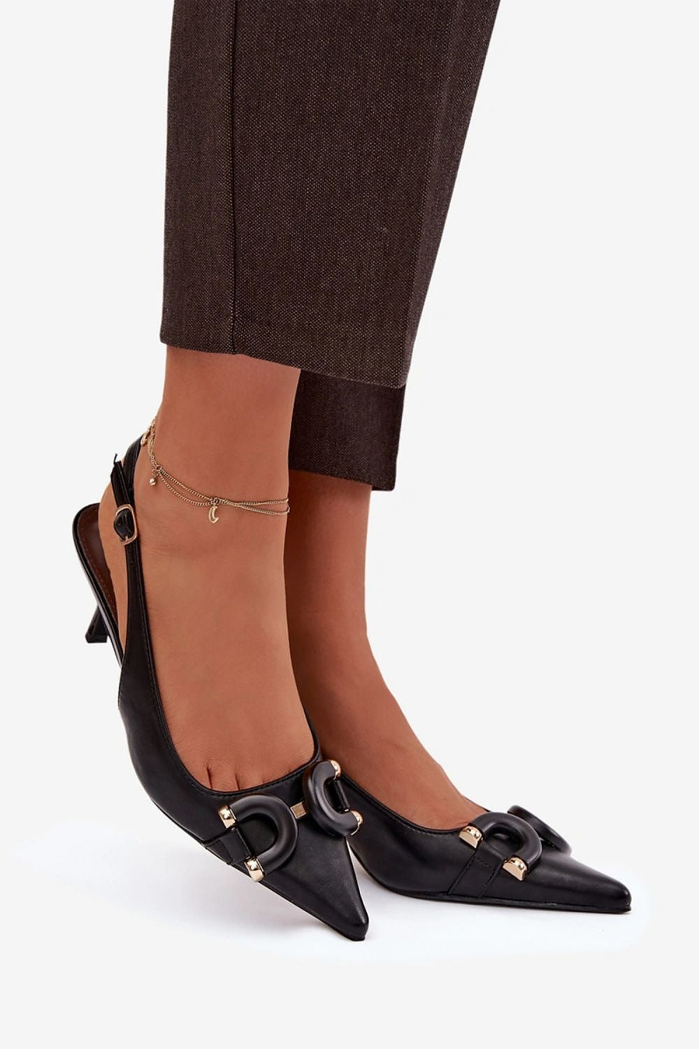  Sandale cu toc model 224501 Step in style 