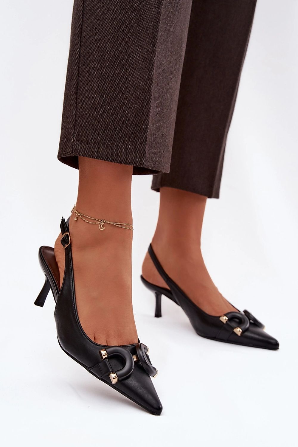  Sandale cu toc model 224501 Step in style 
