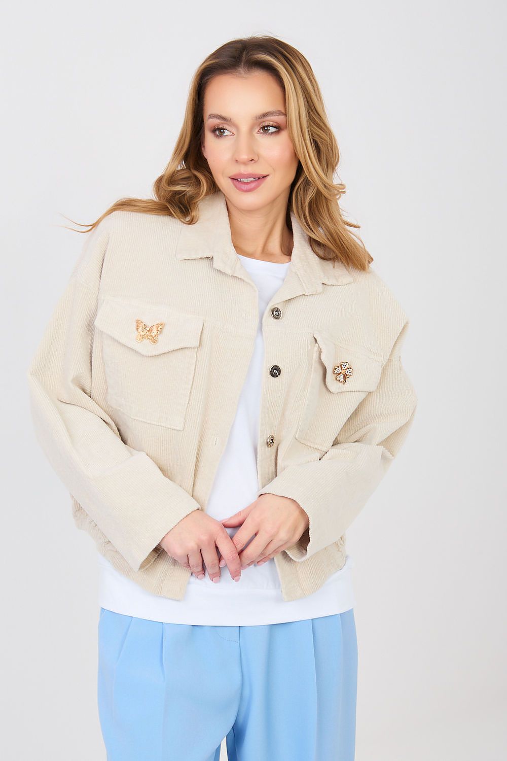  Jachetă din catifea model 224979 Rue Paris 