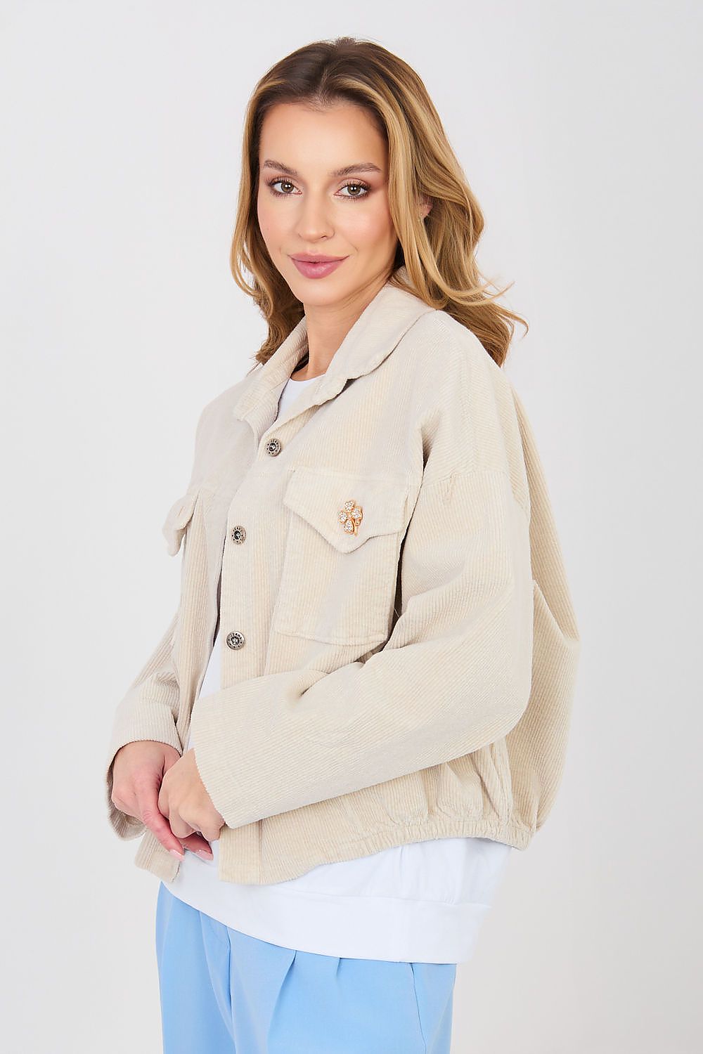  Jachetă din catifea model 224979 Rue Paris 