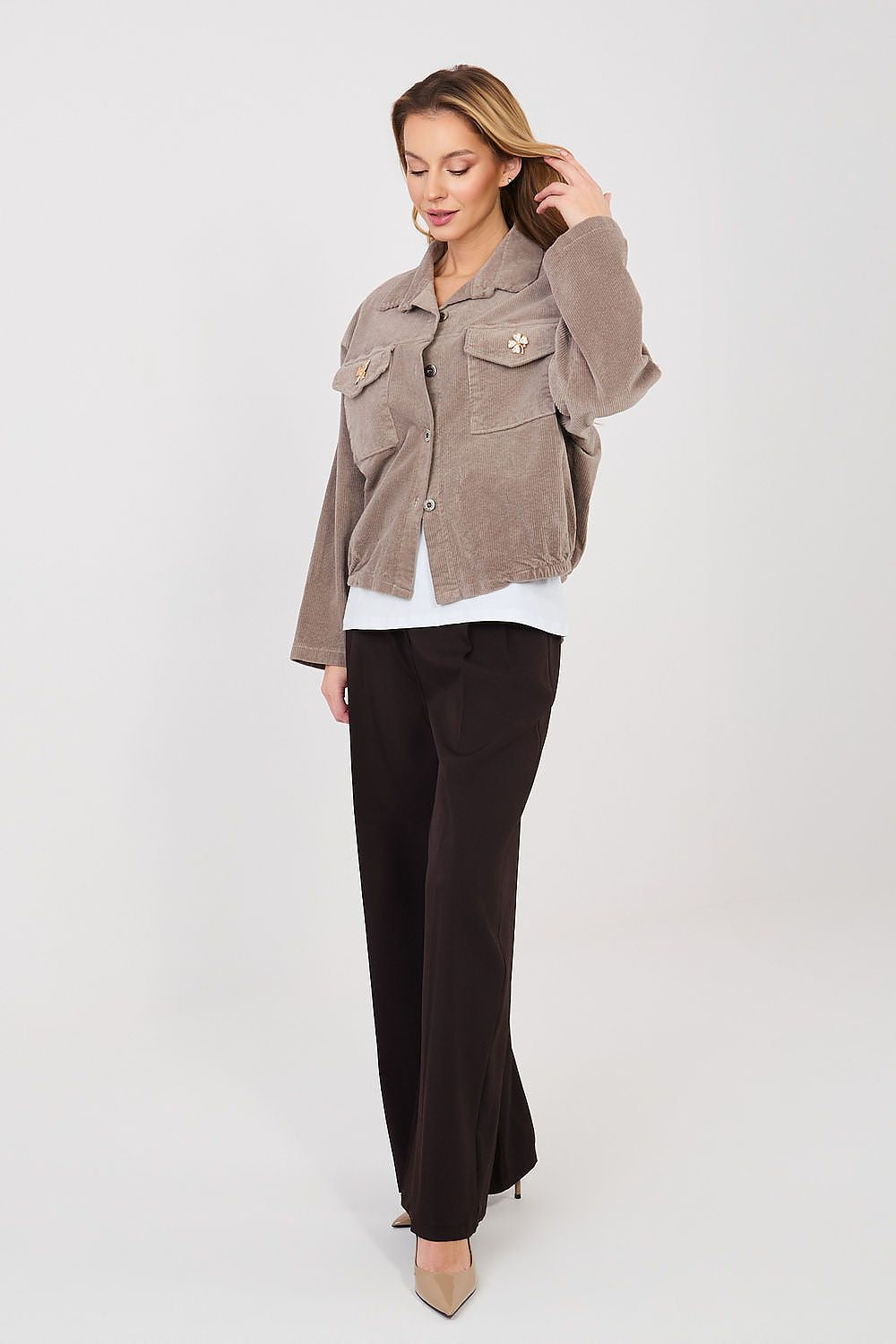  Jachetă din catifea model 224980 Rue Paris 
