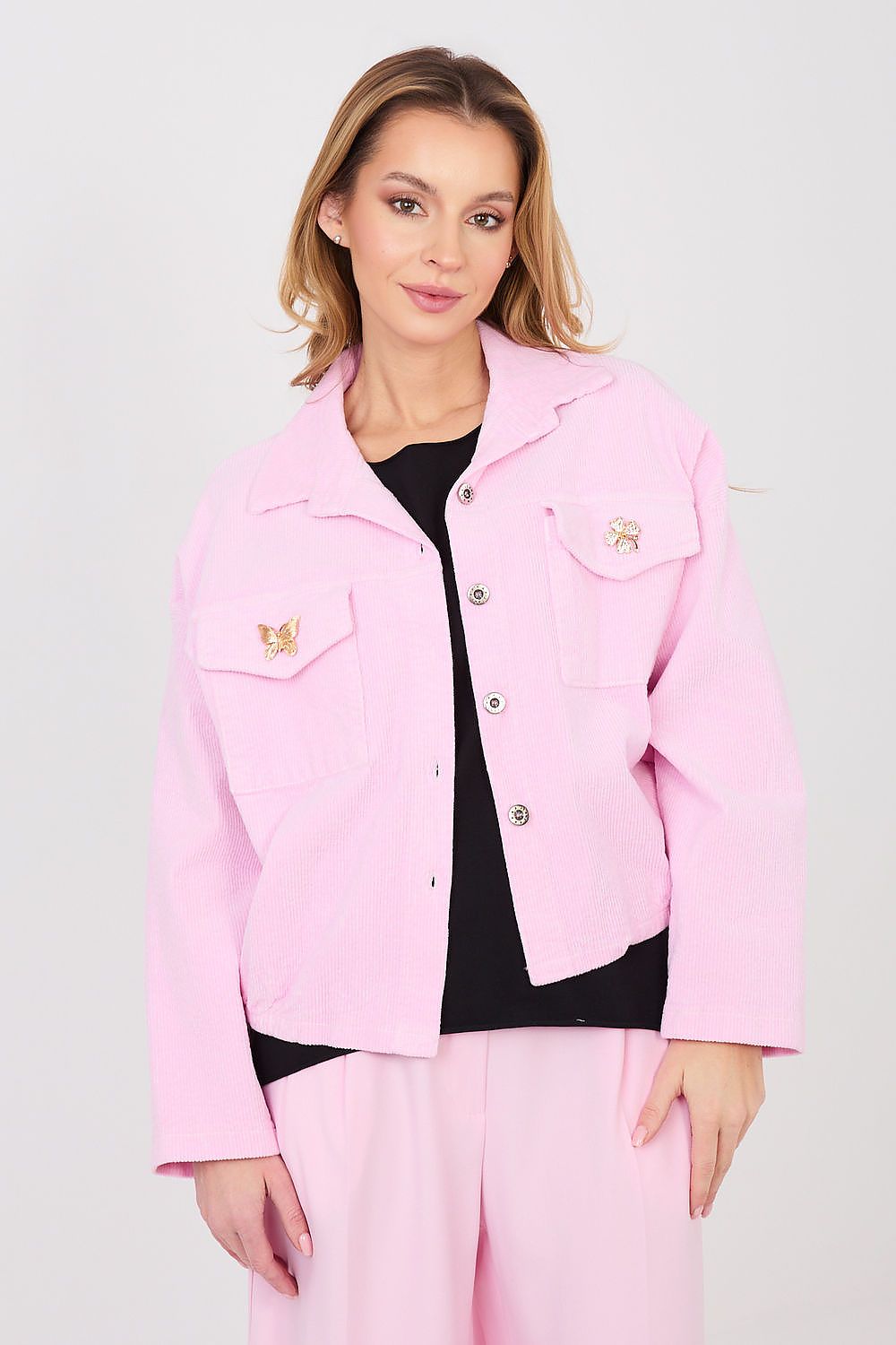  Jachetă din catifea model 224981 Rue Paris 