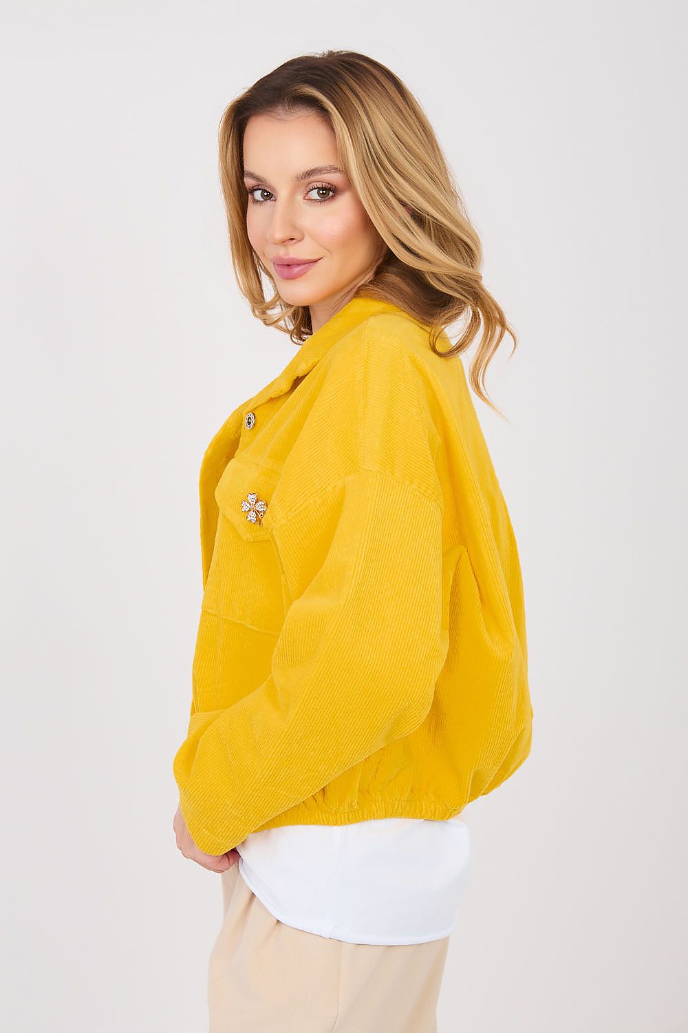  Jachetă din catifea model 224982 Rue Paris 