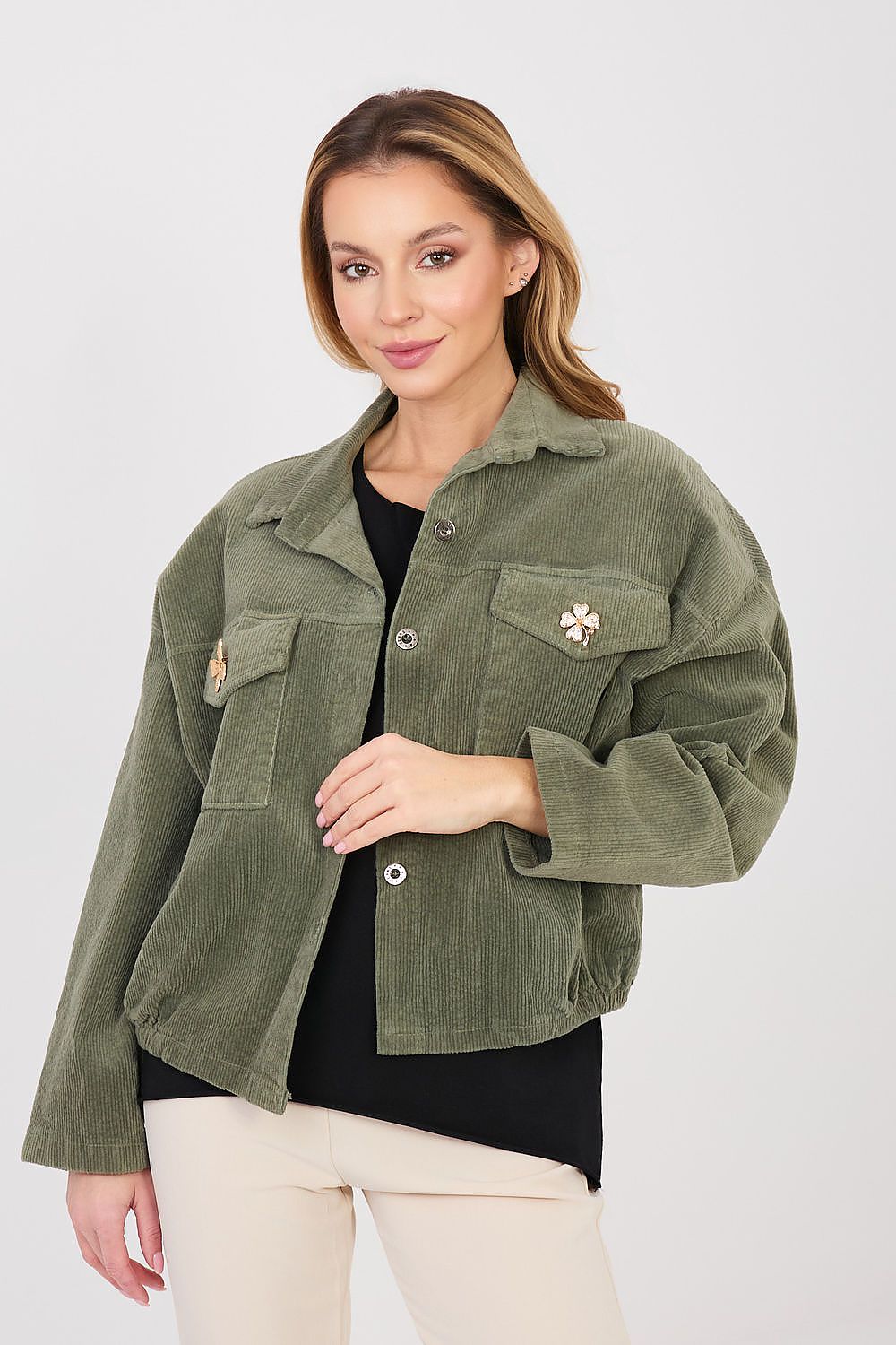  Jachetă din catifea model 224986 Rue Paris 