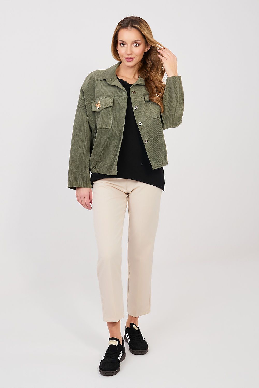  Jachetă din catifea model 224986 Rue Paris 