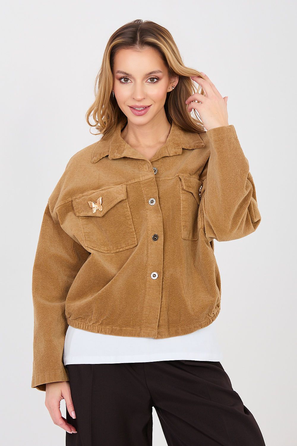  Jachetă din catifea model 224987 Rue Paris 