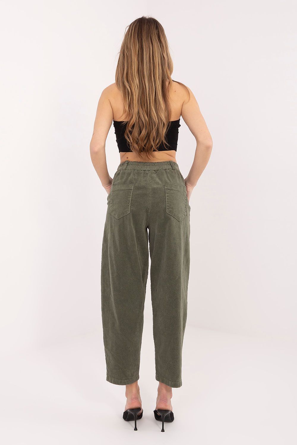  Pantaloni din catifea model 224998 Rue Paris 