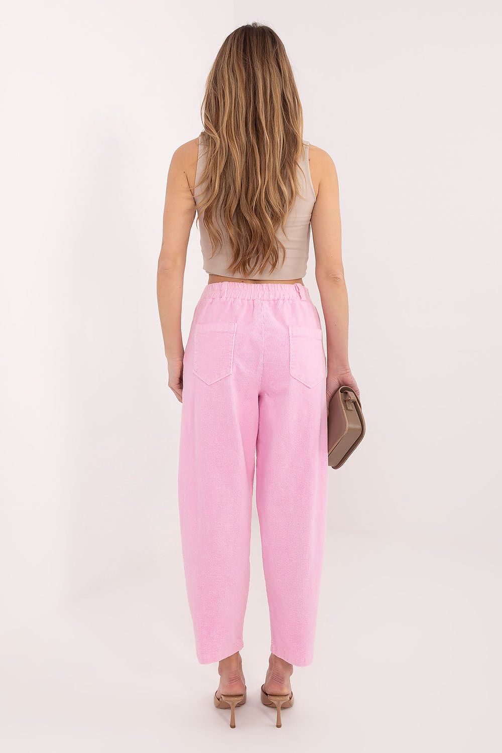  Pantaloni din catifea model 224999 Rue Paris 