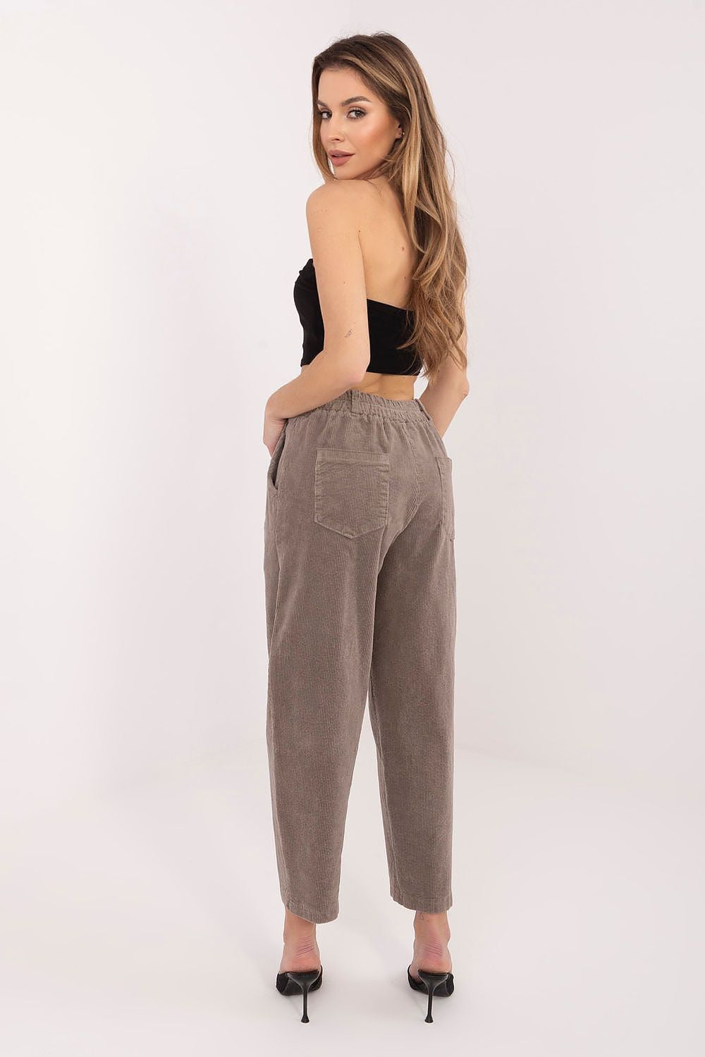  Pantaloni din catifea model 225000 Rue Paris 