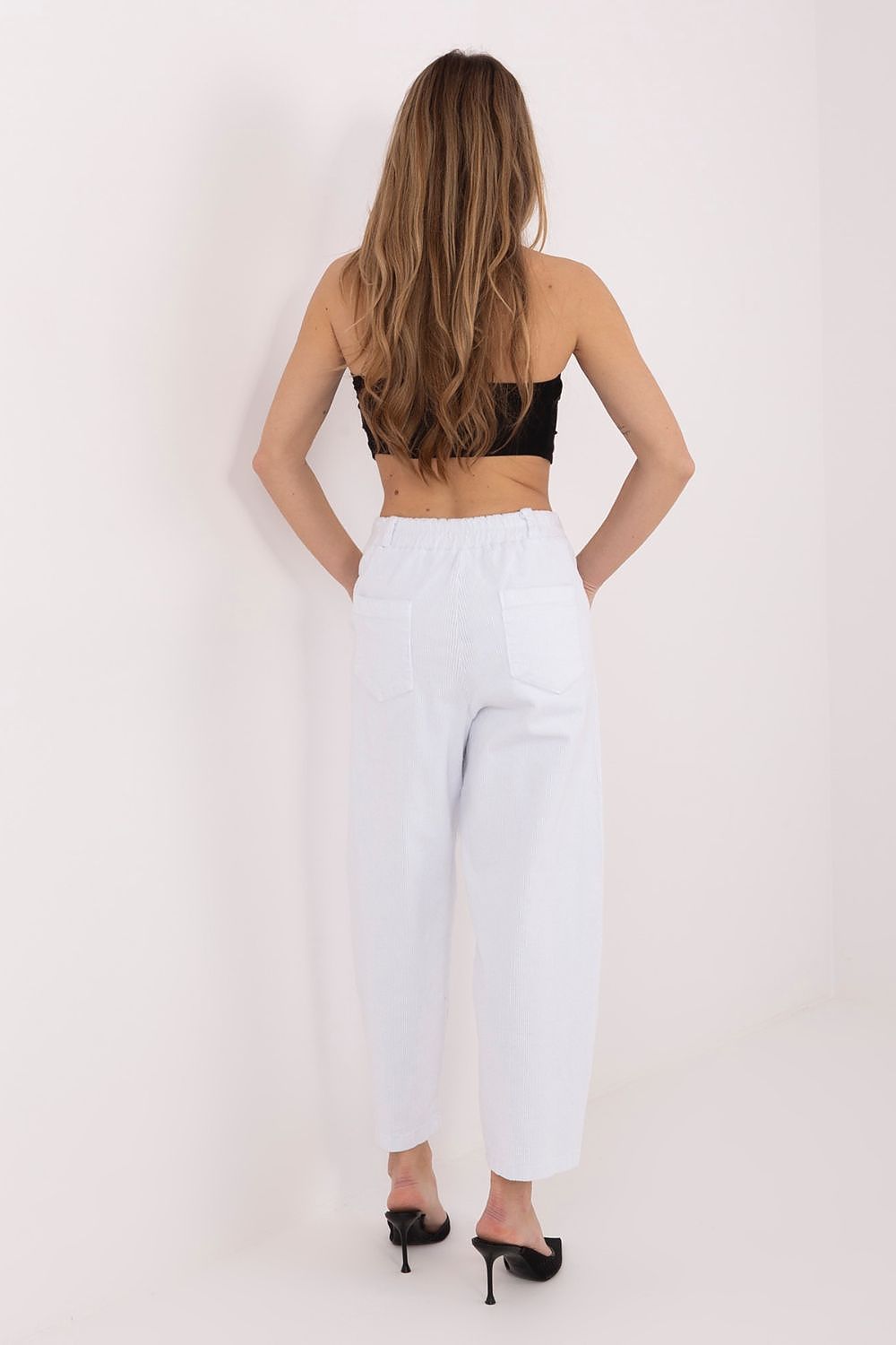  Pantaloni din catifea model 224997 Rue Paris 