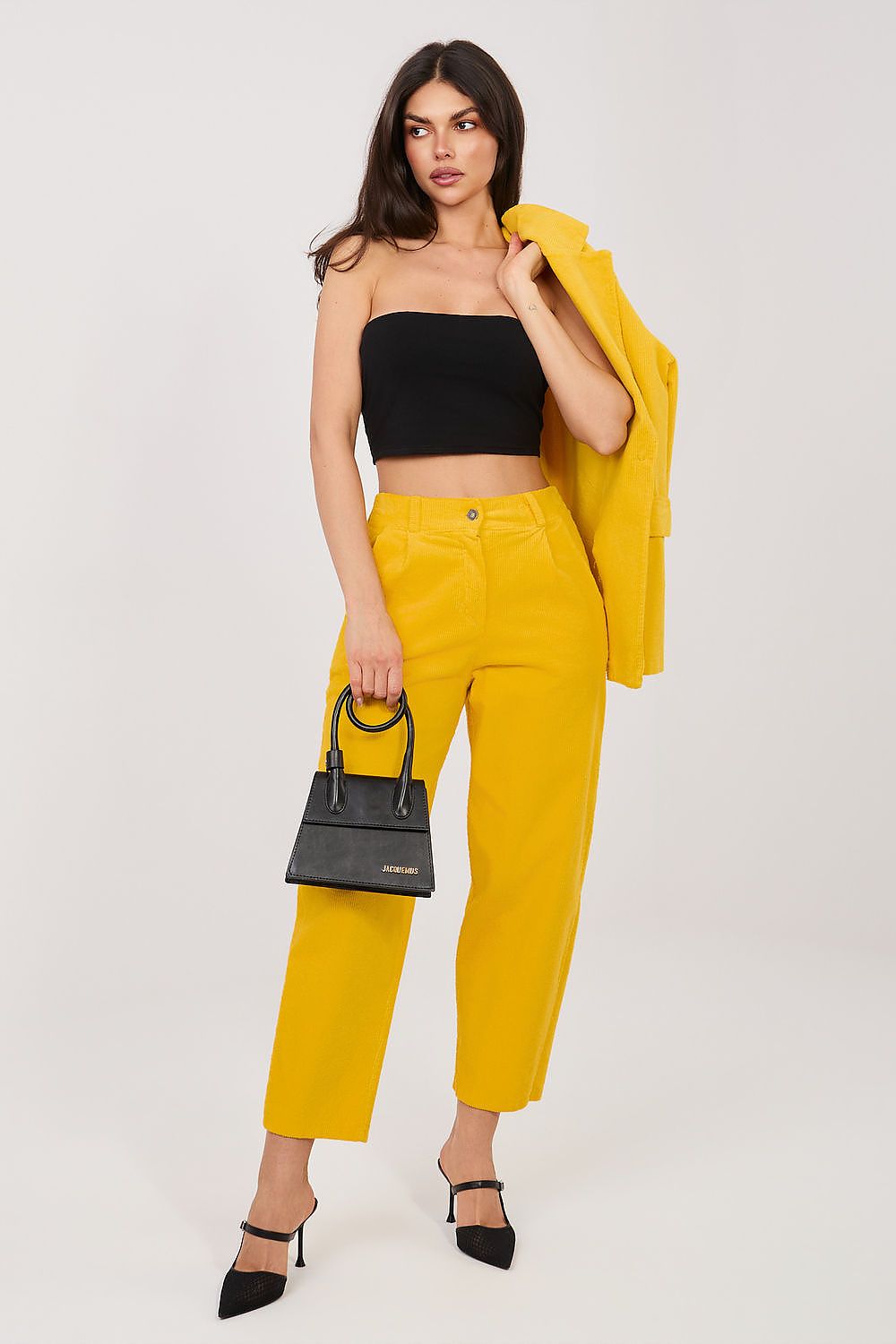  Pantaloni din catifea model 225085 Rue Paris 