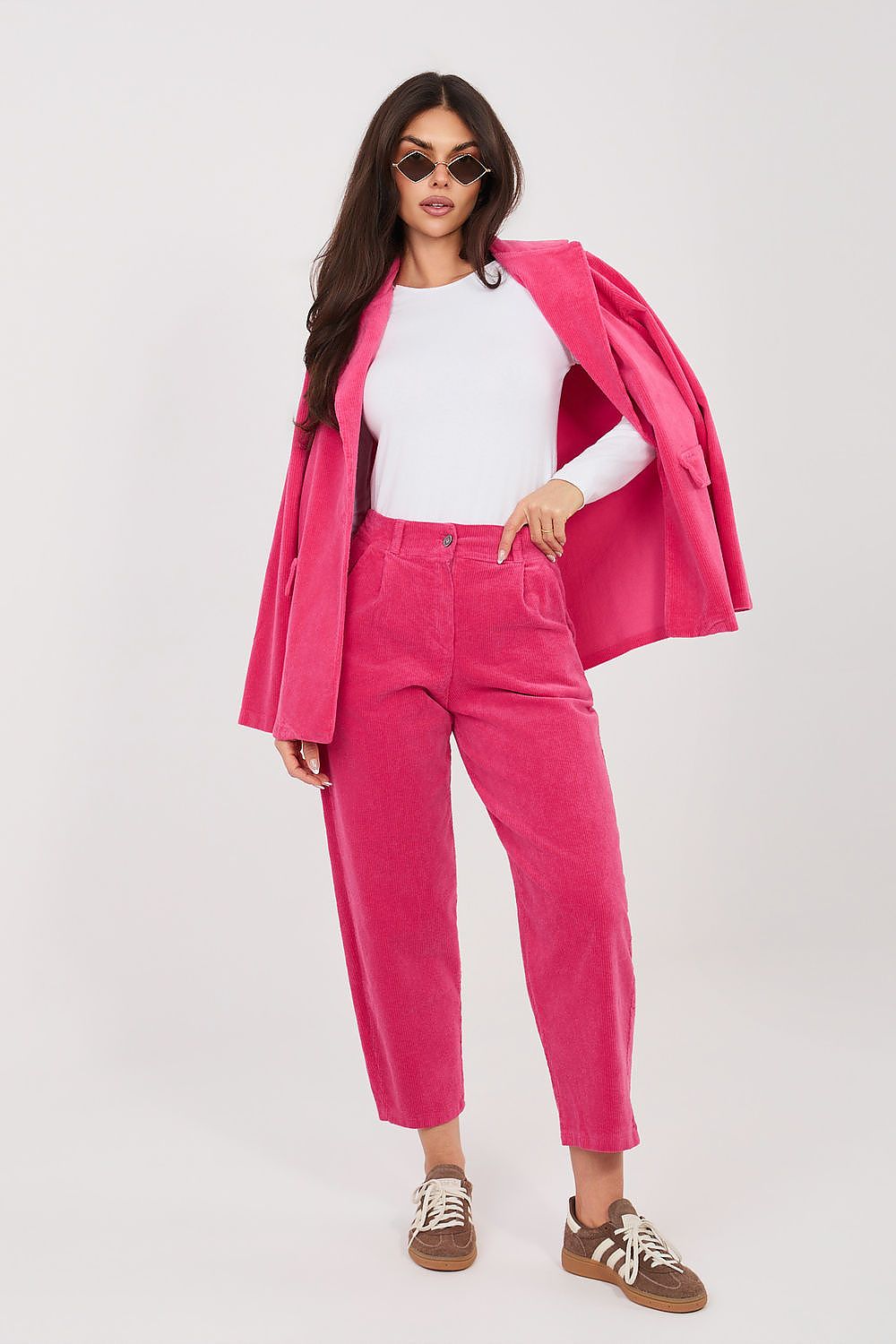  Pantaloni din catifea model 225087 Rue Paris 