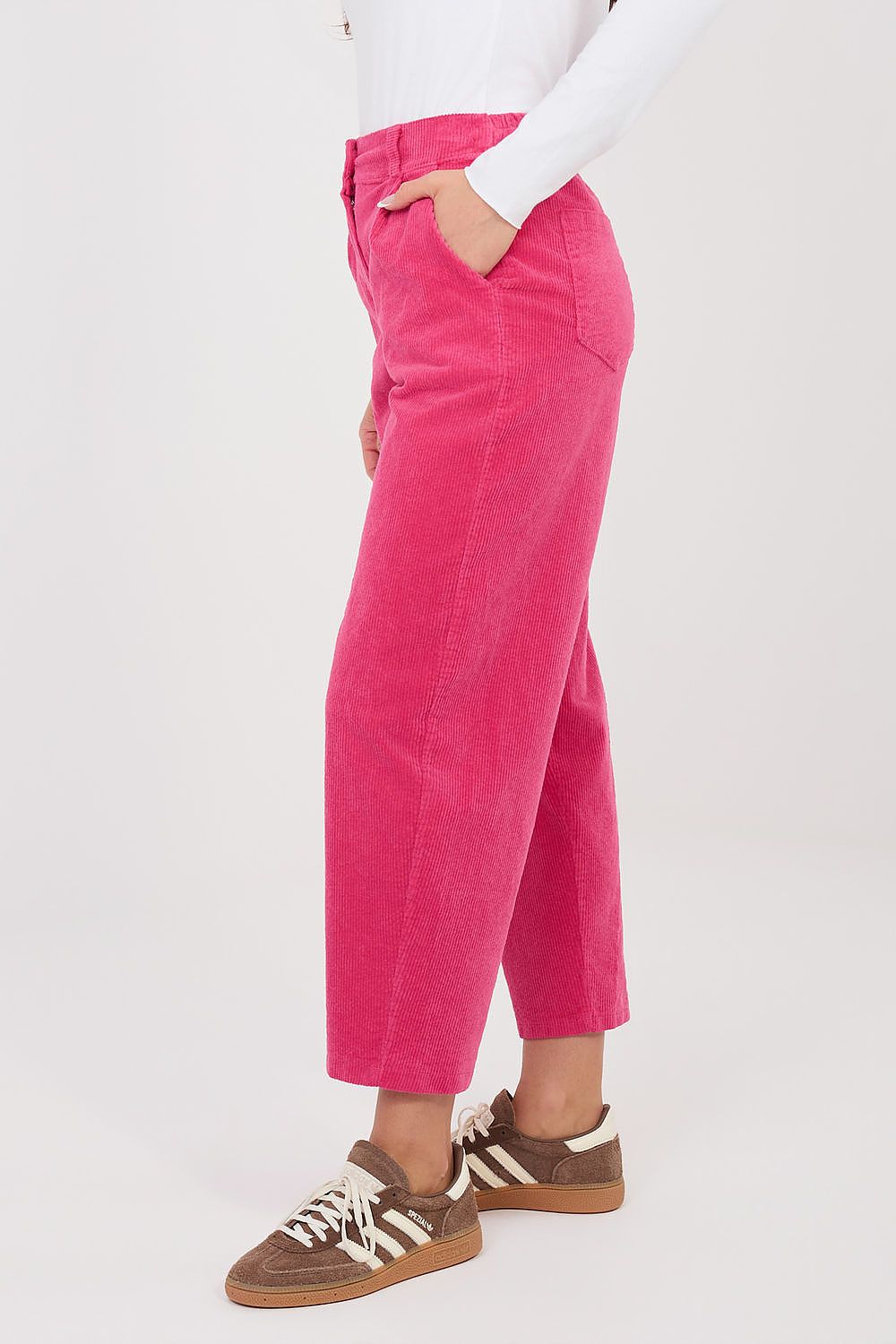  Pantaloni din catifea model 225087 Rue Paris 
