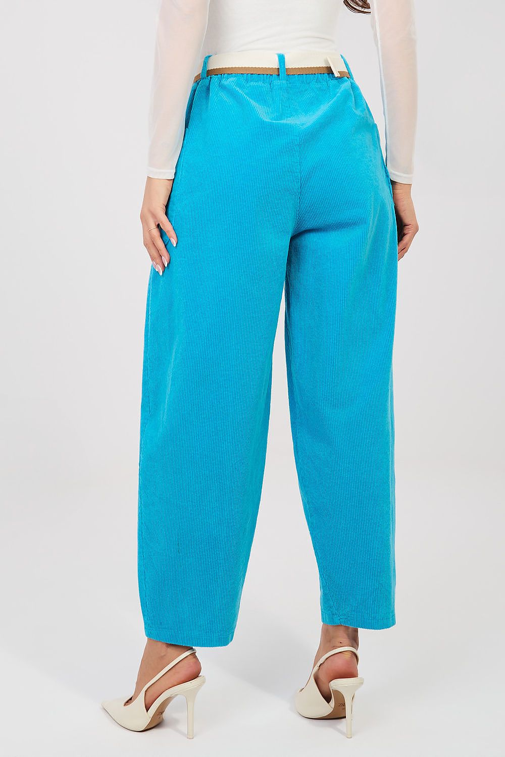  Pantaloni din catifea model 225093 Rue Paris 