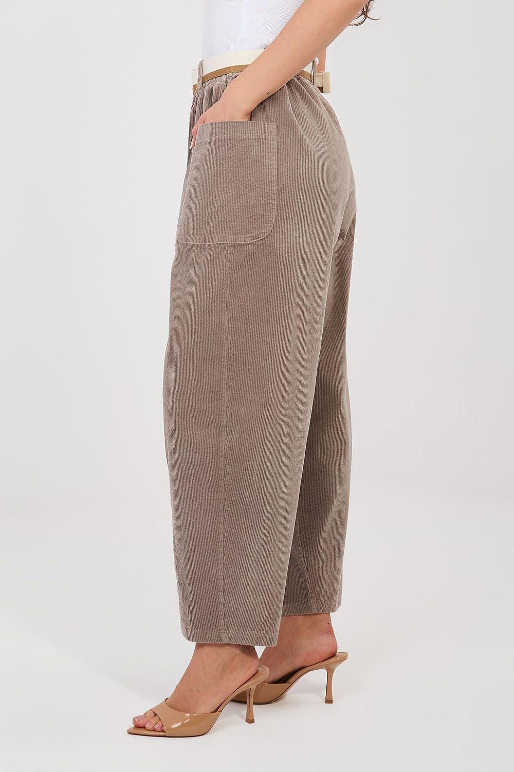  Pantaloni din catifea model 225097 Rue Paris 