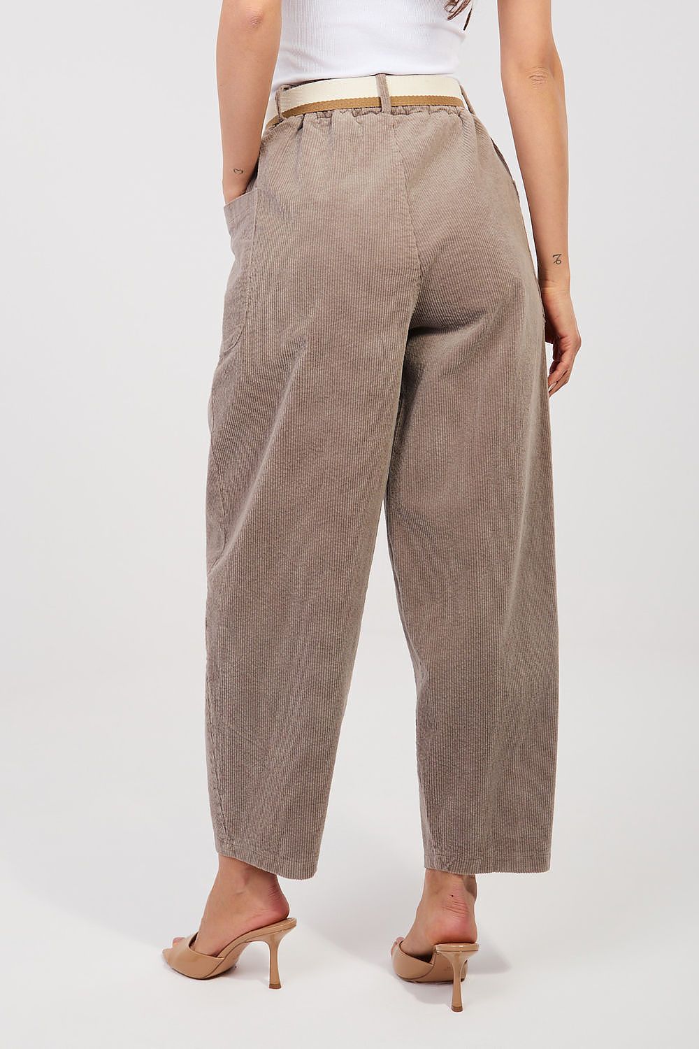  Pantaloni din catifea model 225097 Rue Paris 