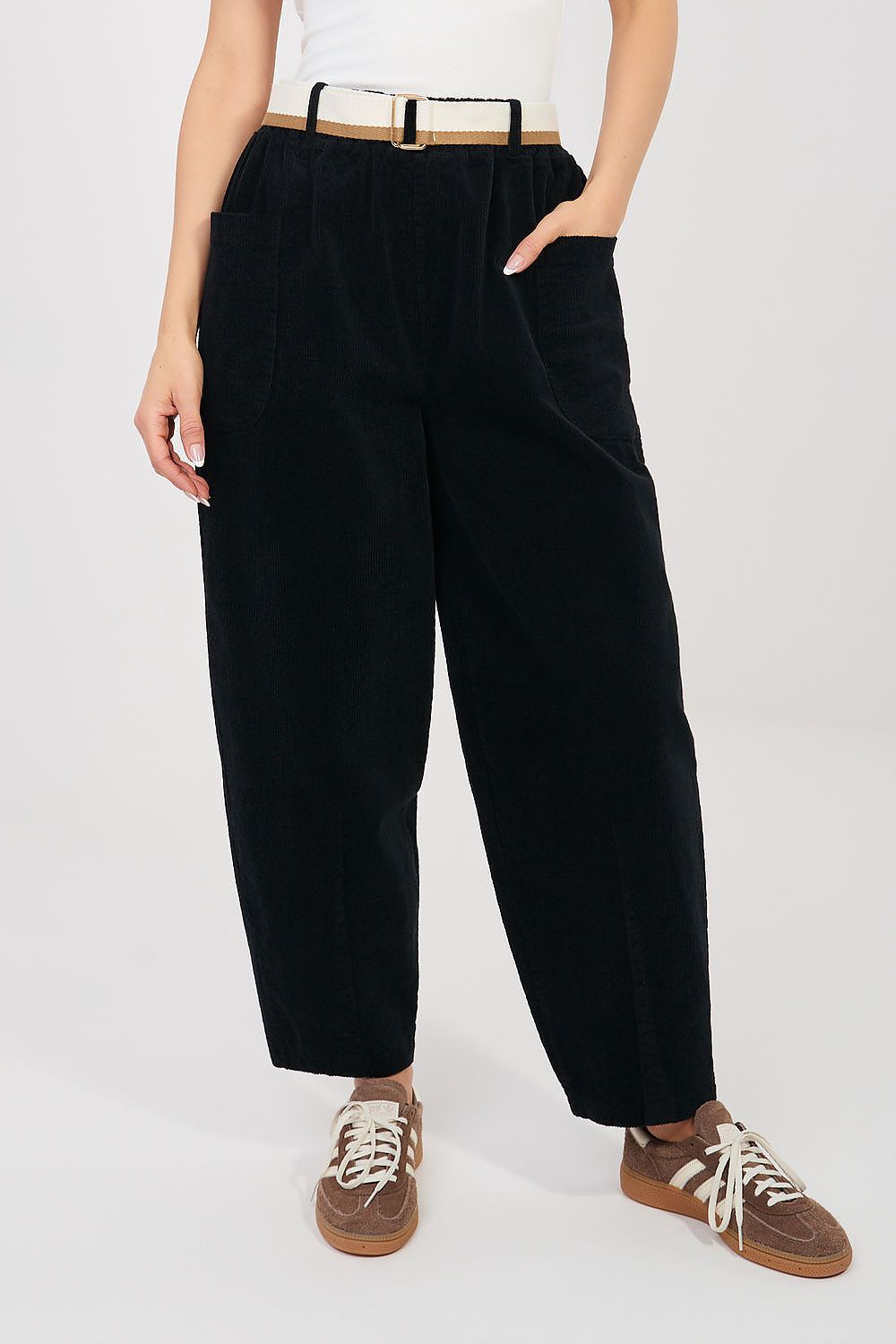  Pantaloni din catifea model 225098 Rue Paris 