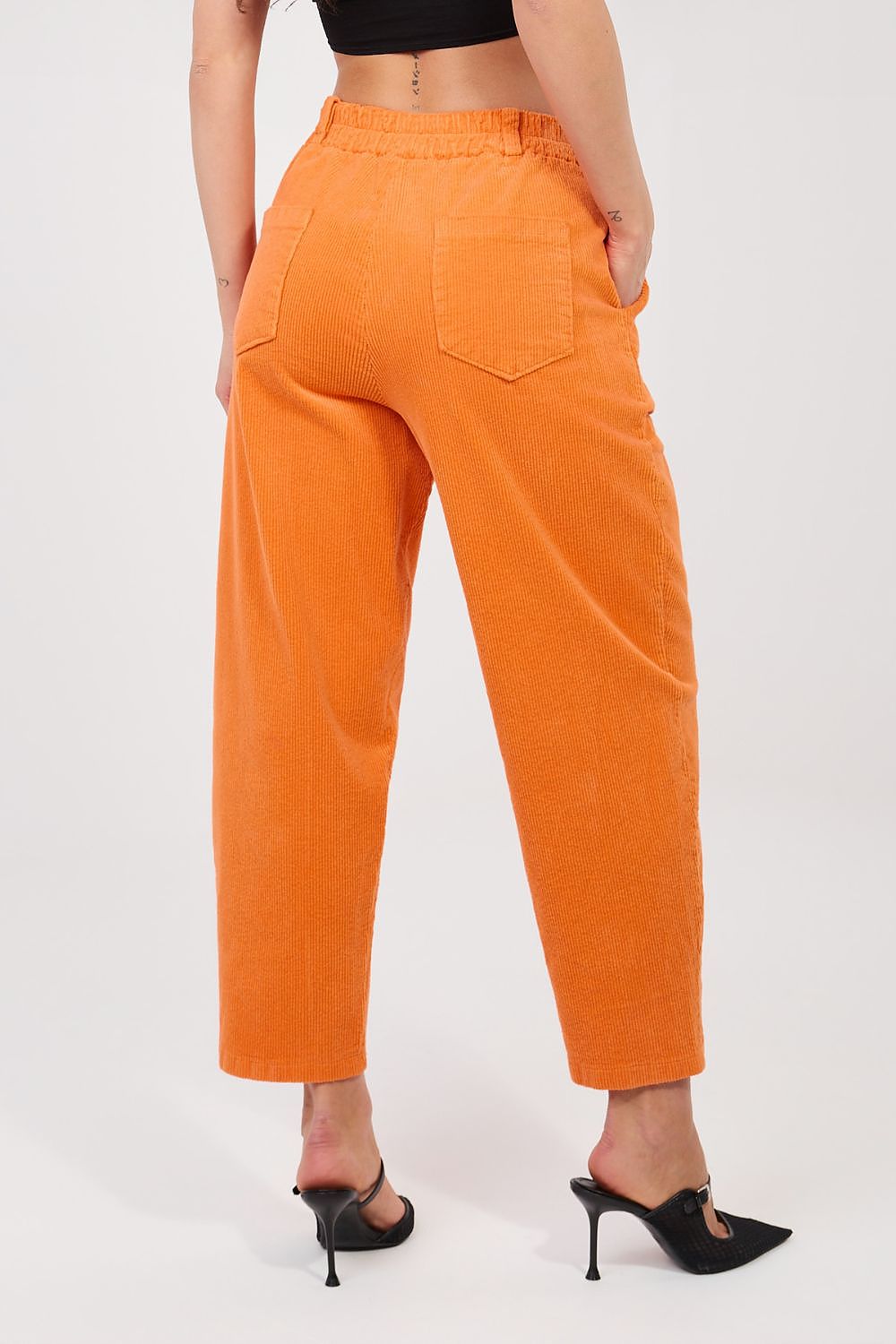  Pantaloni din catifea model 225084 Rue Paris 