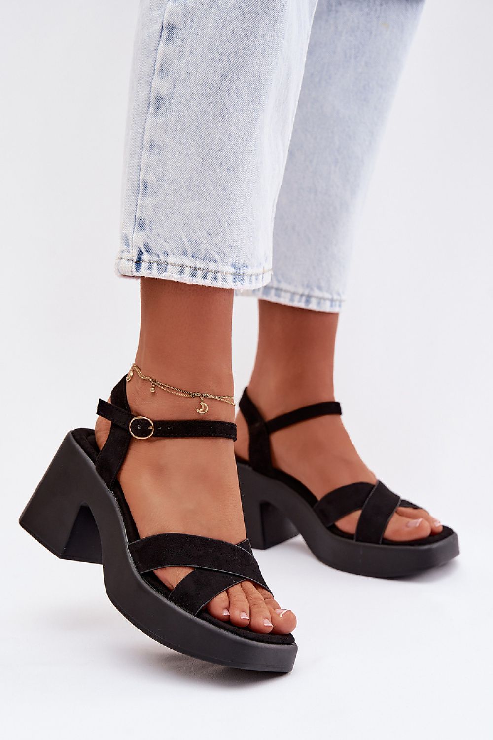  Sandale cu toc model 225108 Step in style 