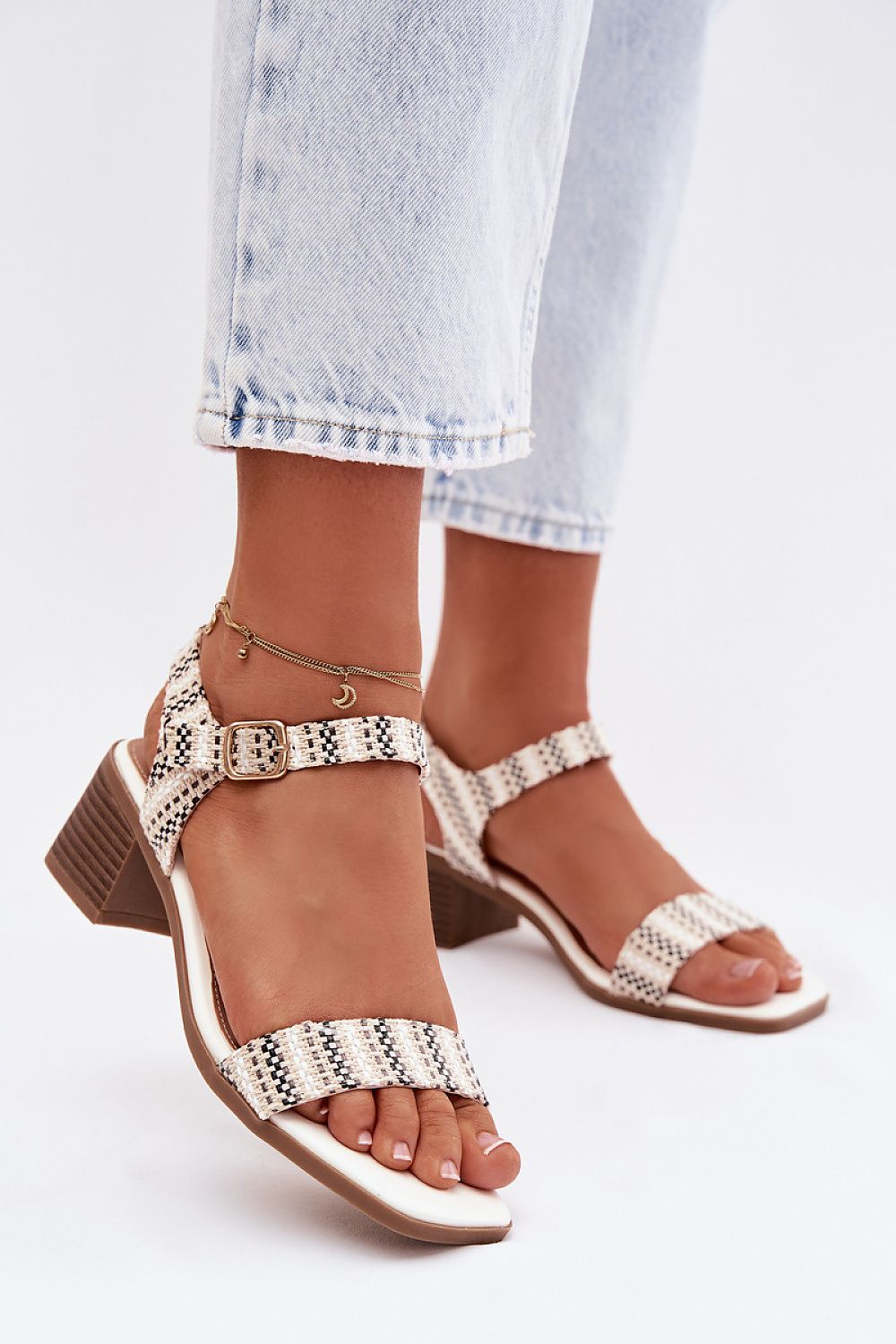  Sandale cu toc model 225111 Step in style 