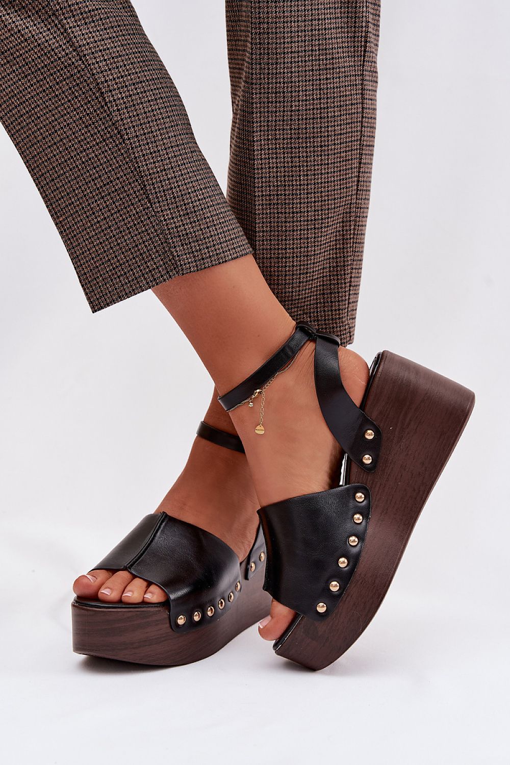  Sandale cu talpă tip pană model 225119 Step in style 
