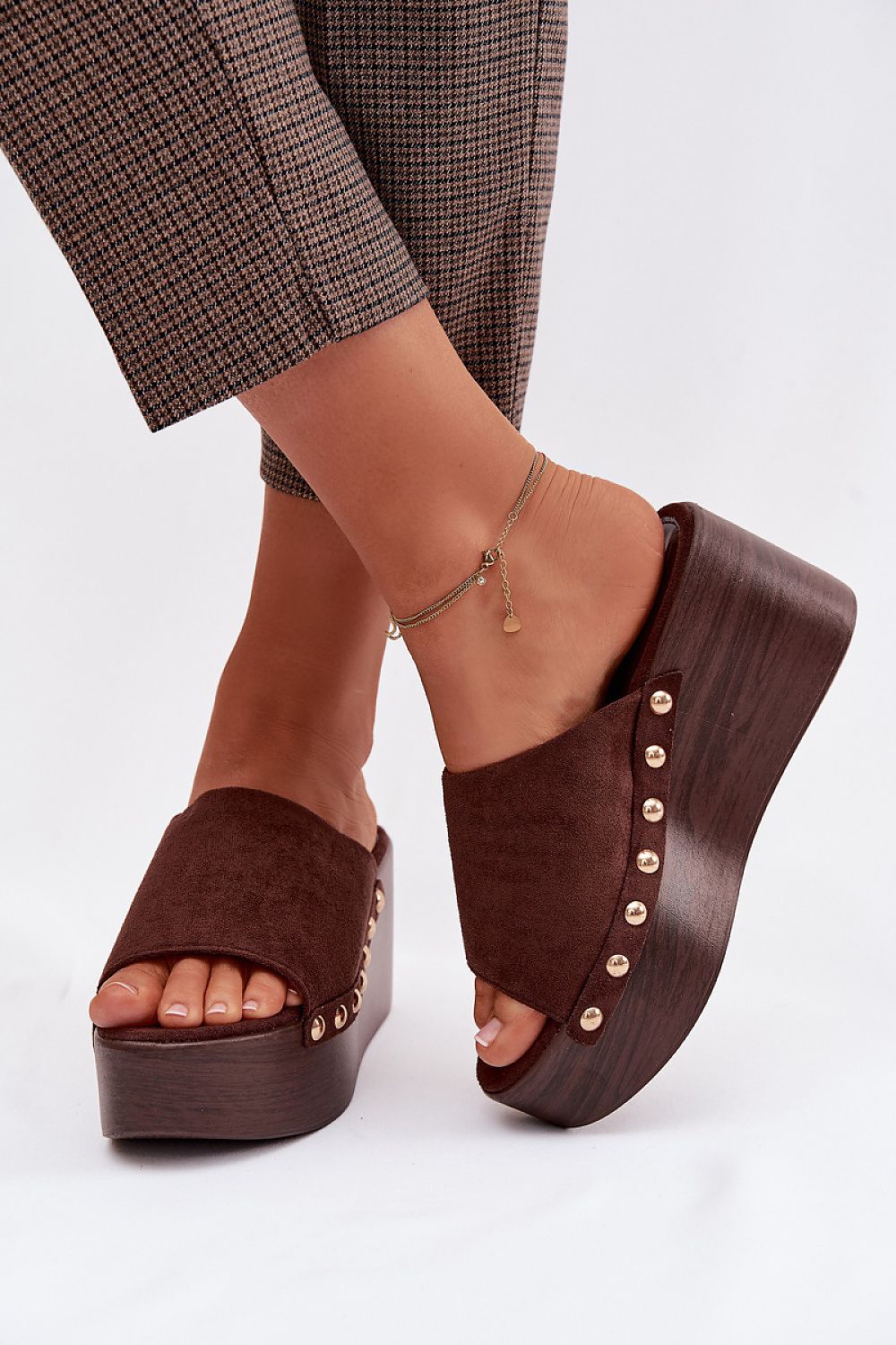  Sandale cu talpă tip pană model 225125 Step in style 