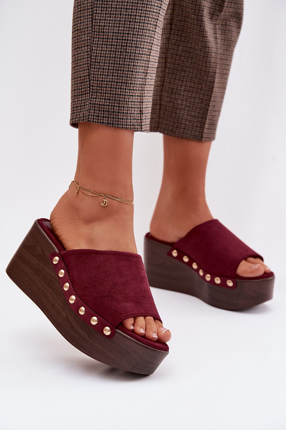  Sandale cu talpă tip pană model 225126 Step in style 