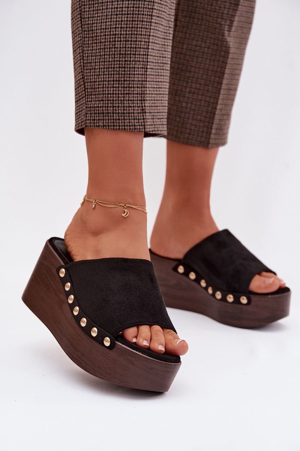  Sandale cu talpă tip pană model 225127 Step in style 