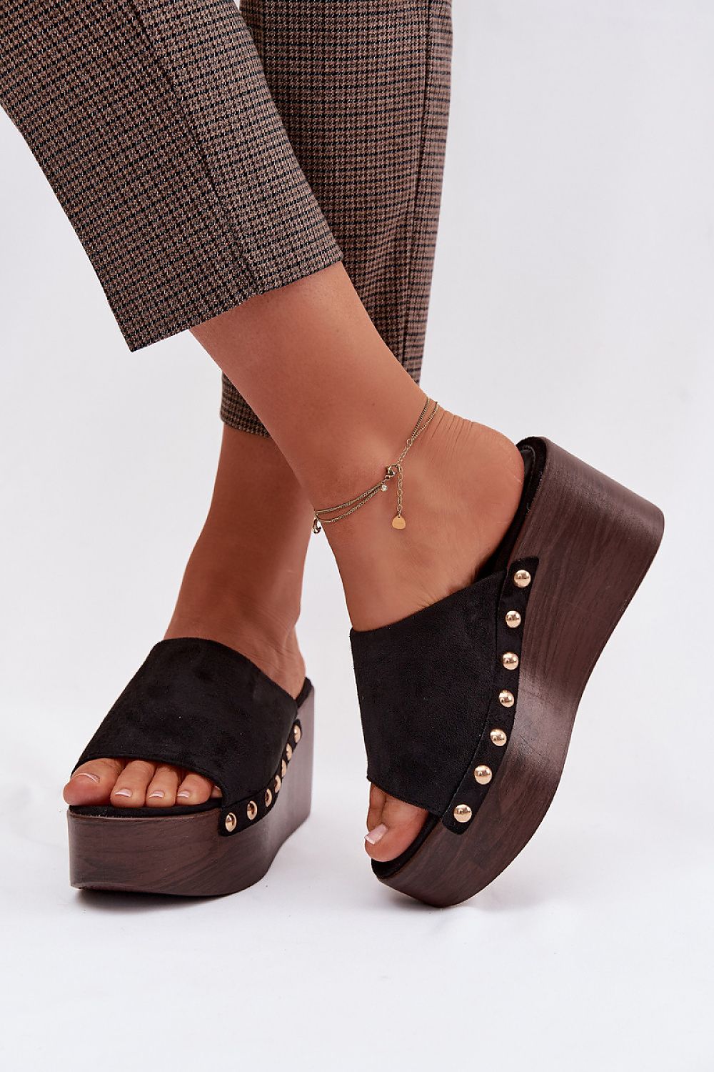  Sandale cu talpă tip pană model 225127 Step in style 