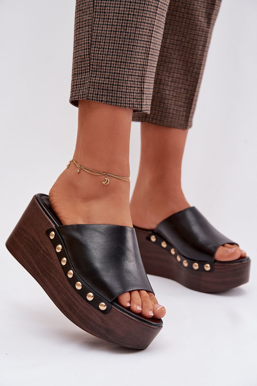  Sandale cu talpă tip pană model 225128 Step in style 
