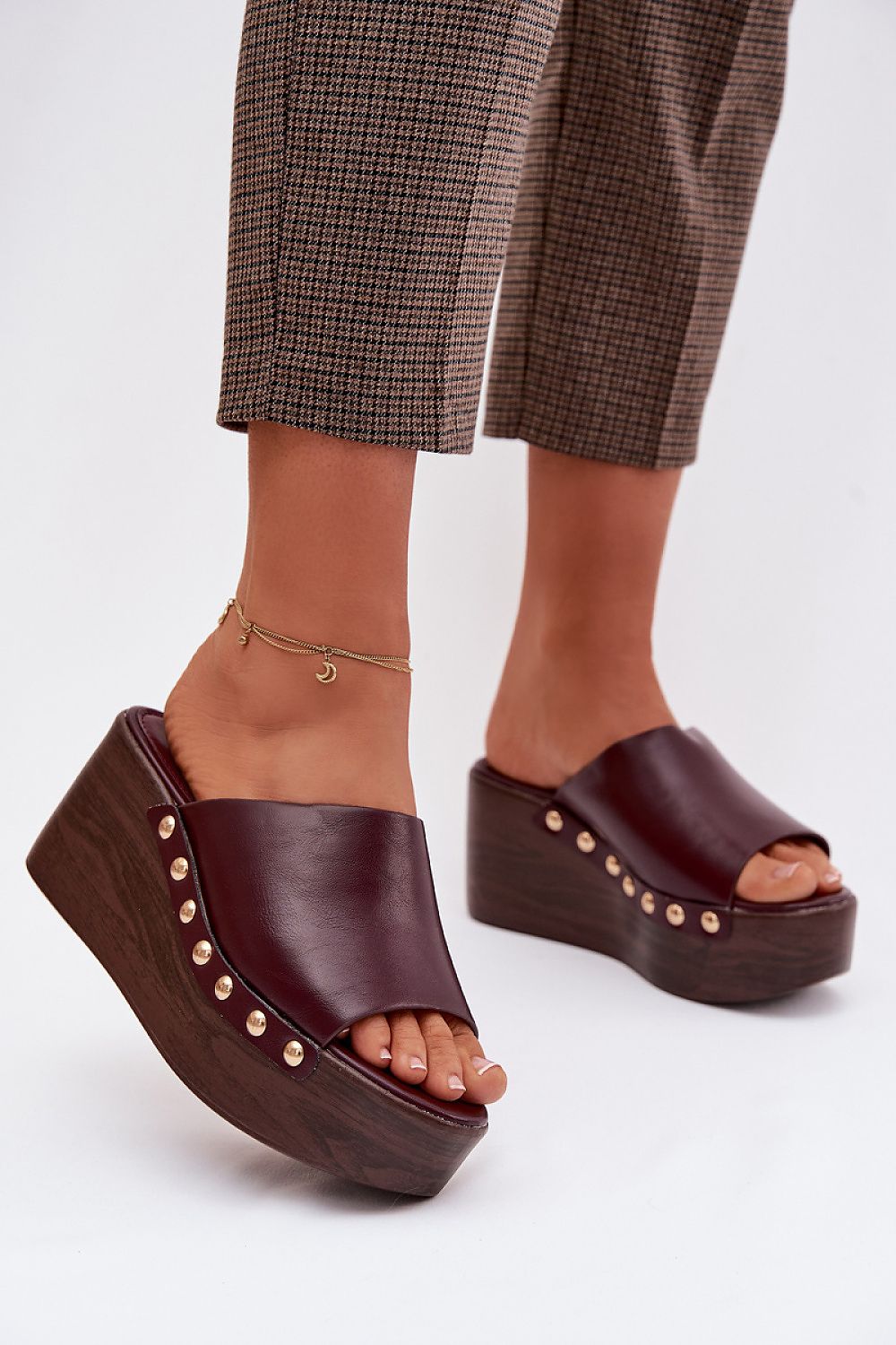  Sandale cu talpă tip pană model 225129 Step in style 