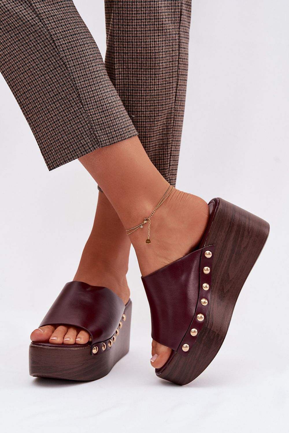  Sandale cu talpă tip pană model 225129 Step in style 