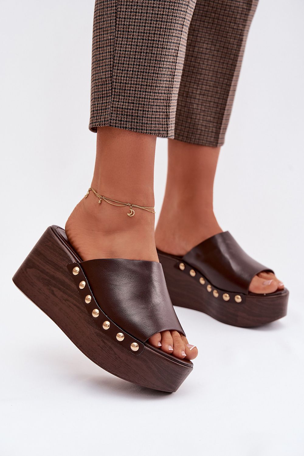  Sandale cu talpă tip pană model 225130 Step in style 