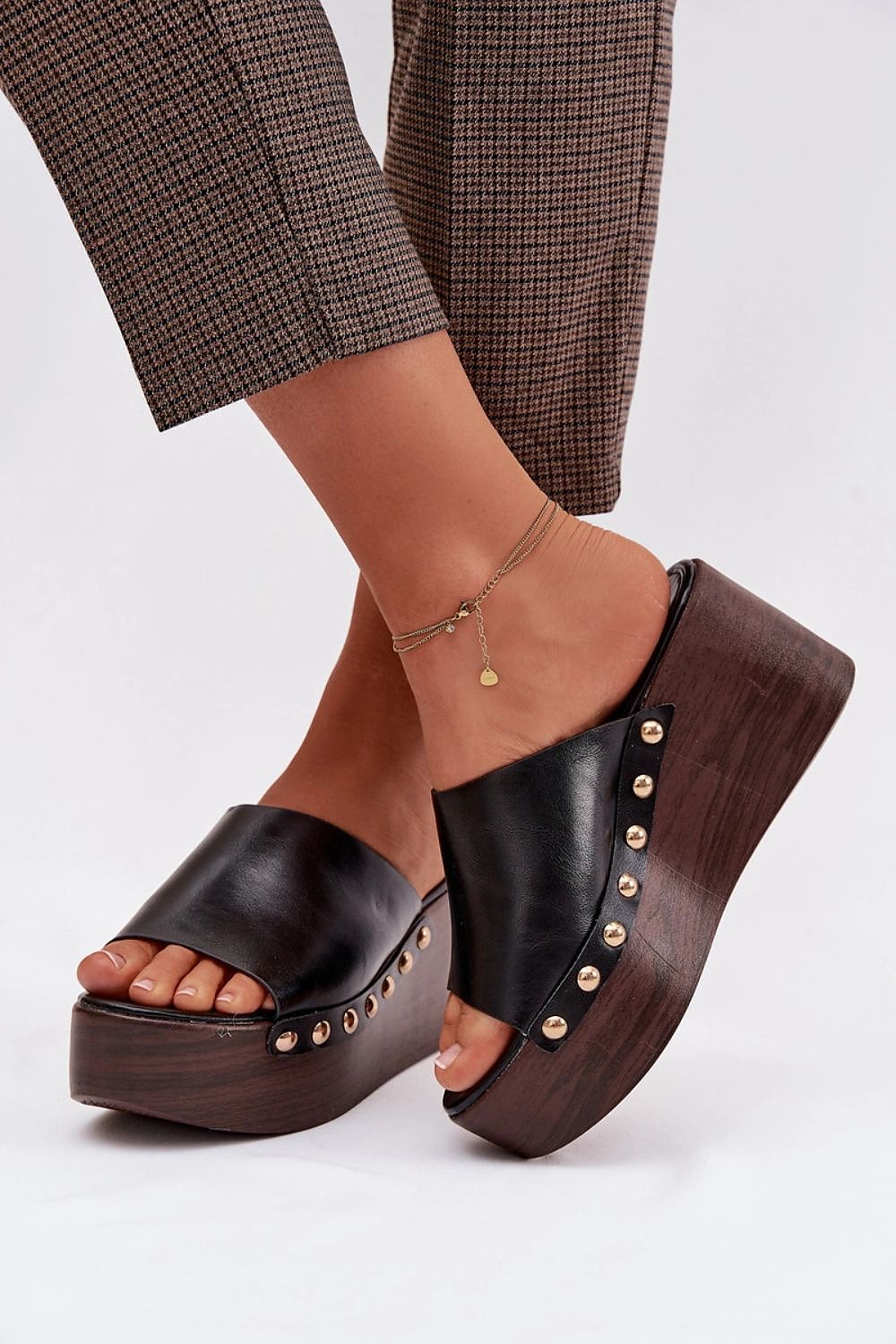  Sandale cu talpă tip pană model 225128 Step in style 