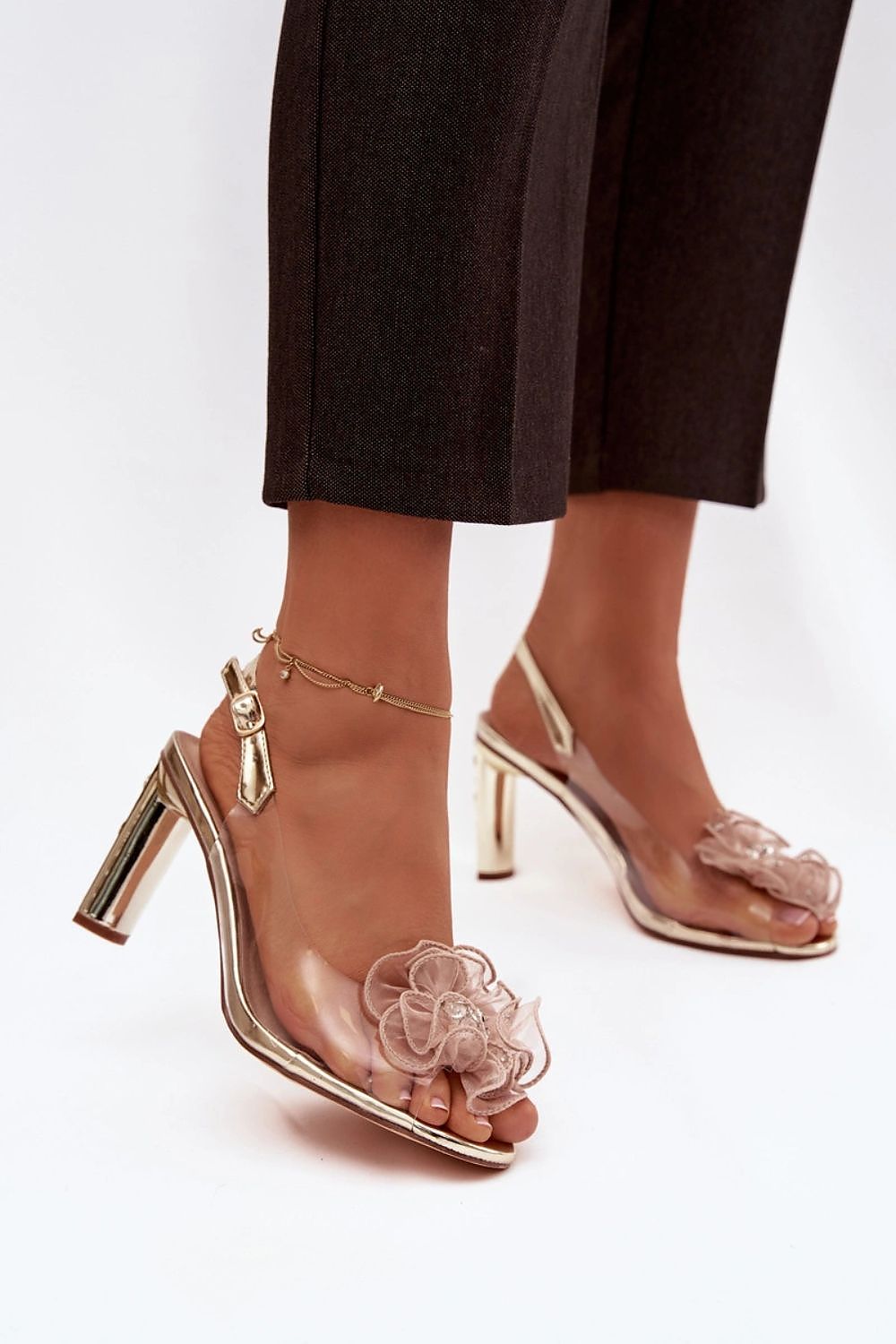  Sandale cu toc model 225149 Step in style 