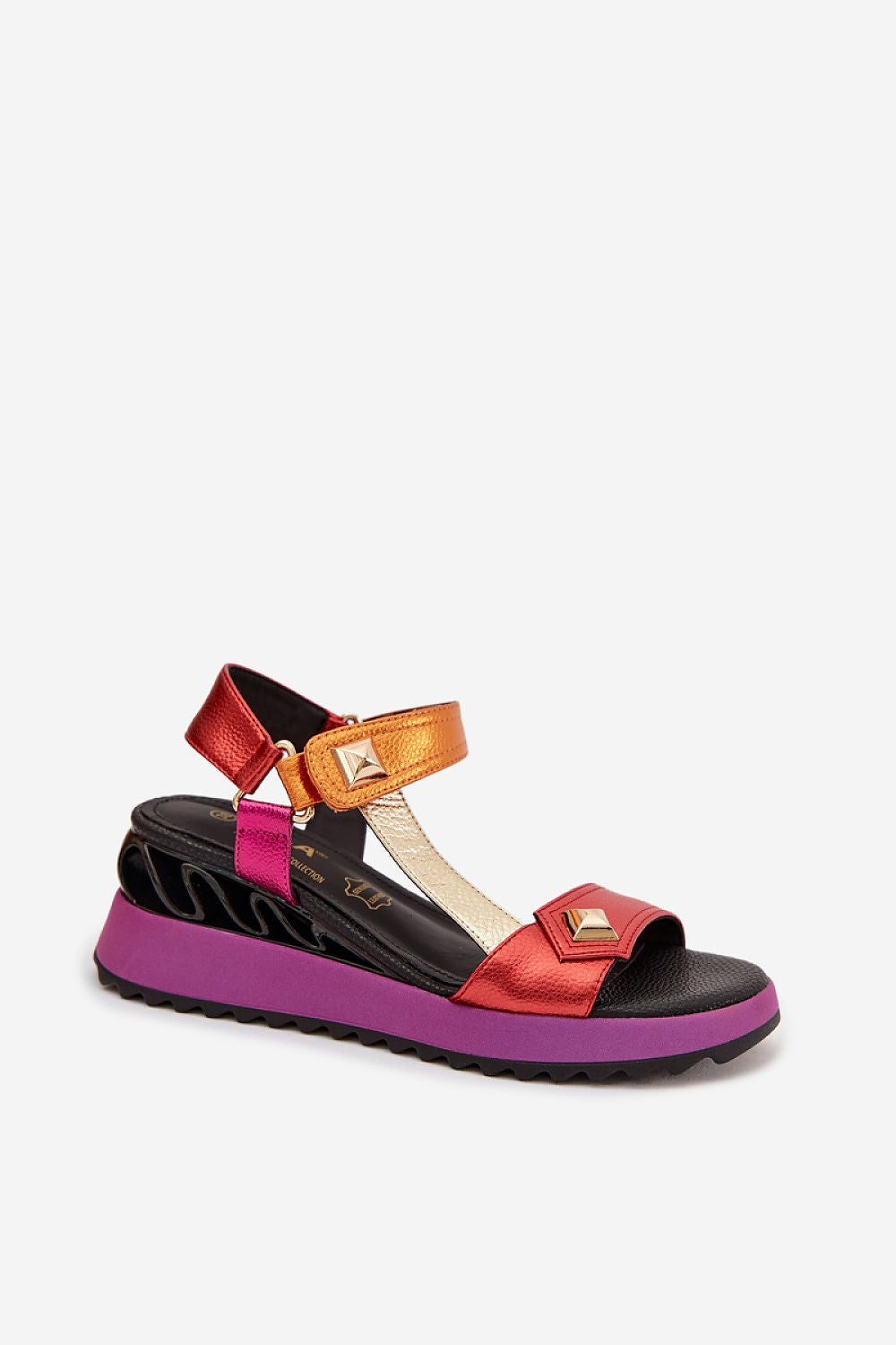  Sandale cu talpă tip pană model 225202 Step in style 