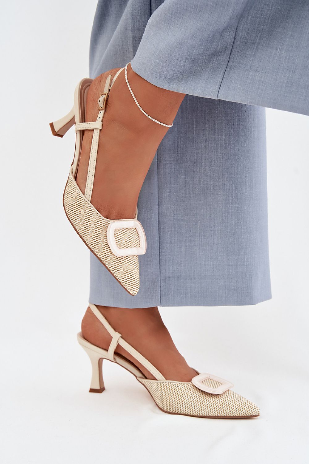  Sandale cu toc model 225207 Step in style 