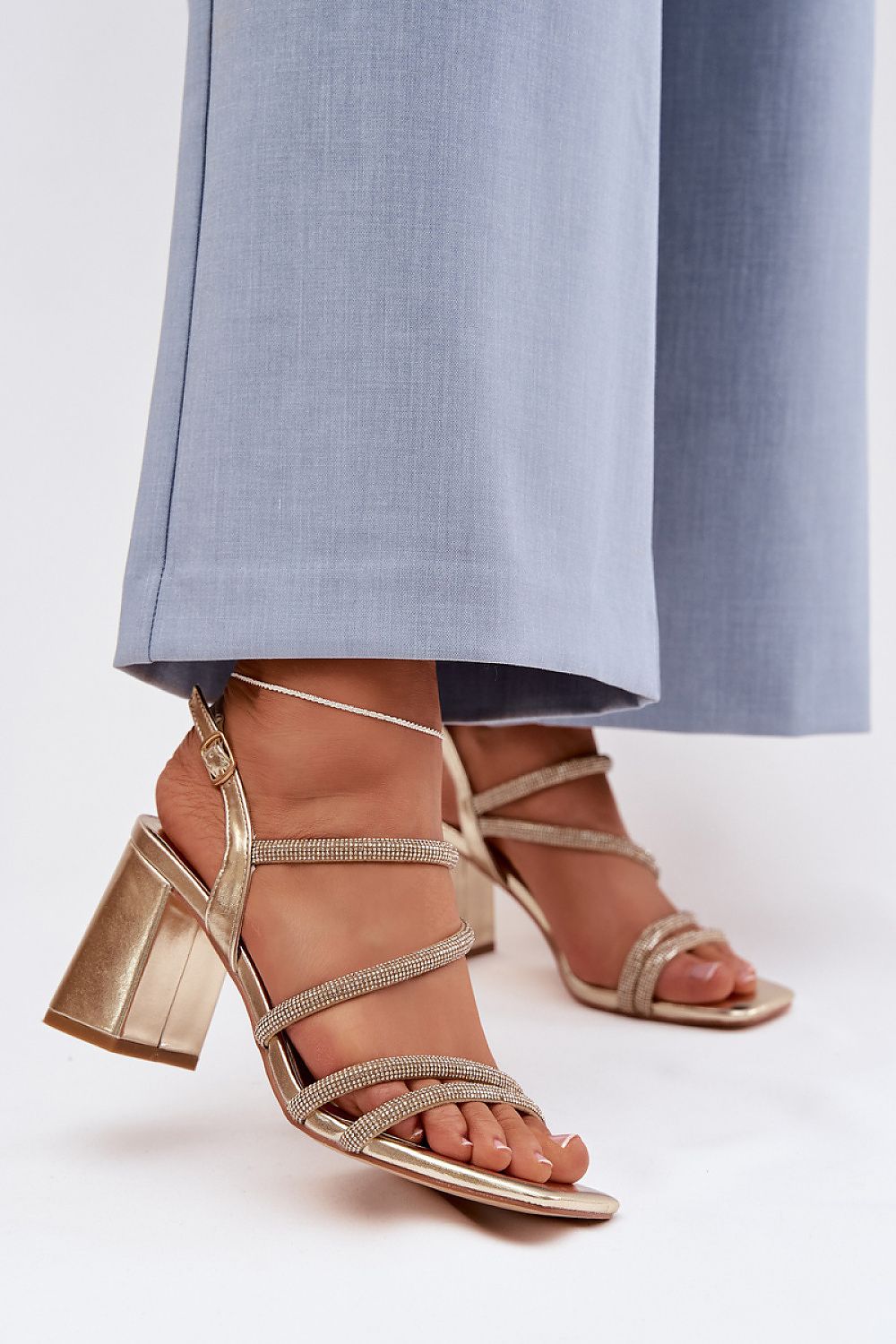  Sandale cu toc model 225209 Step in style 